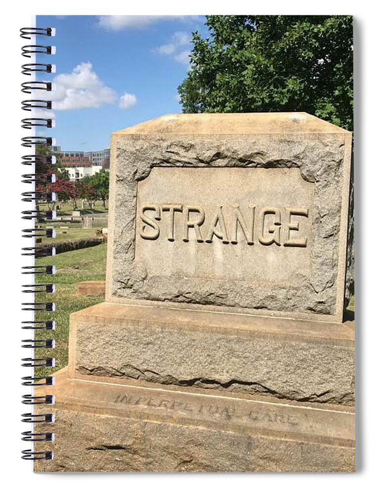 Grave Spiral Notebook featuring the photograph You Are by Lee Darnell