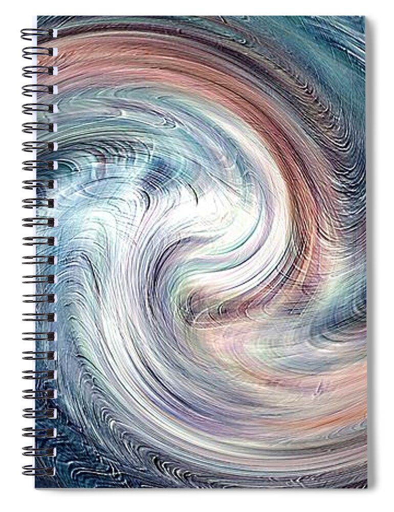 Sun Spiral Notebook featuring the digital art Young Sun 2 by David Manlove