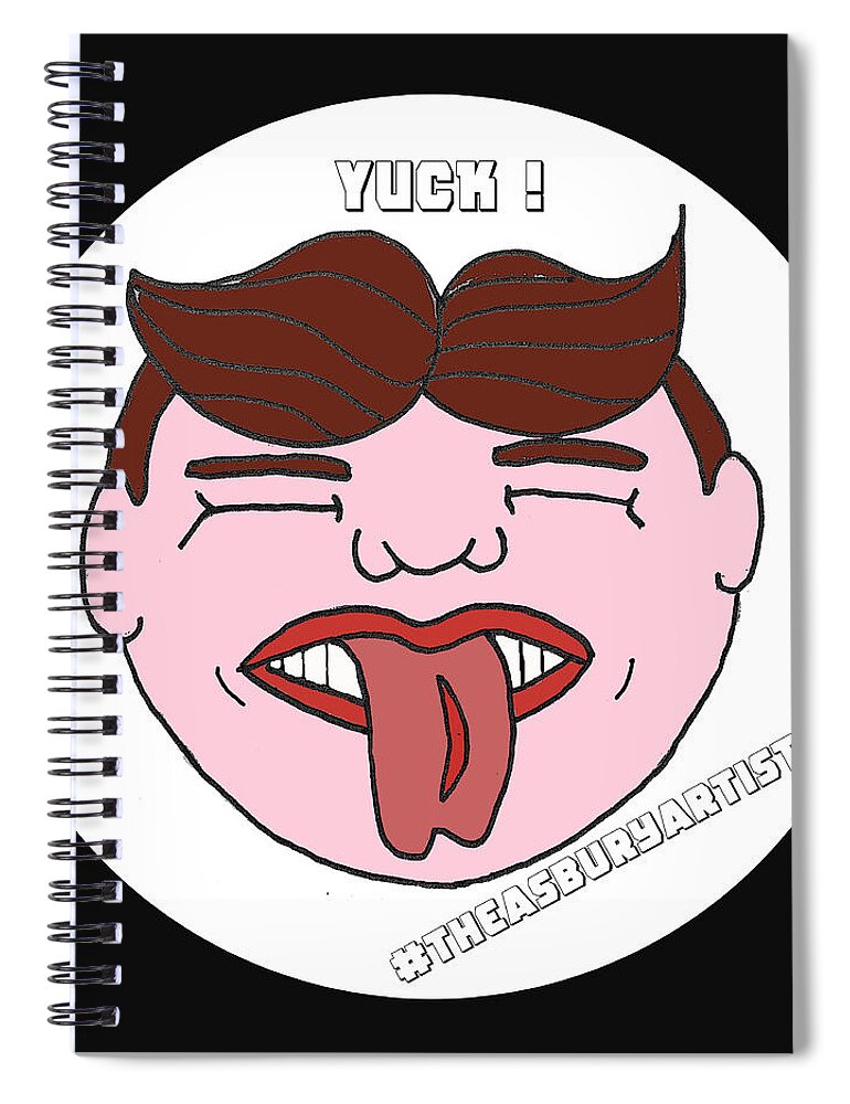 Tillie Spiral Notebook featuring the painting Yuck by Patricia Arroyo