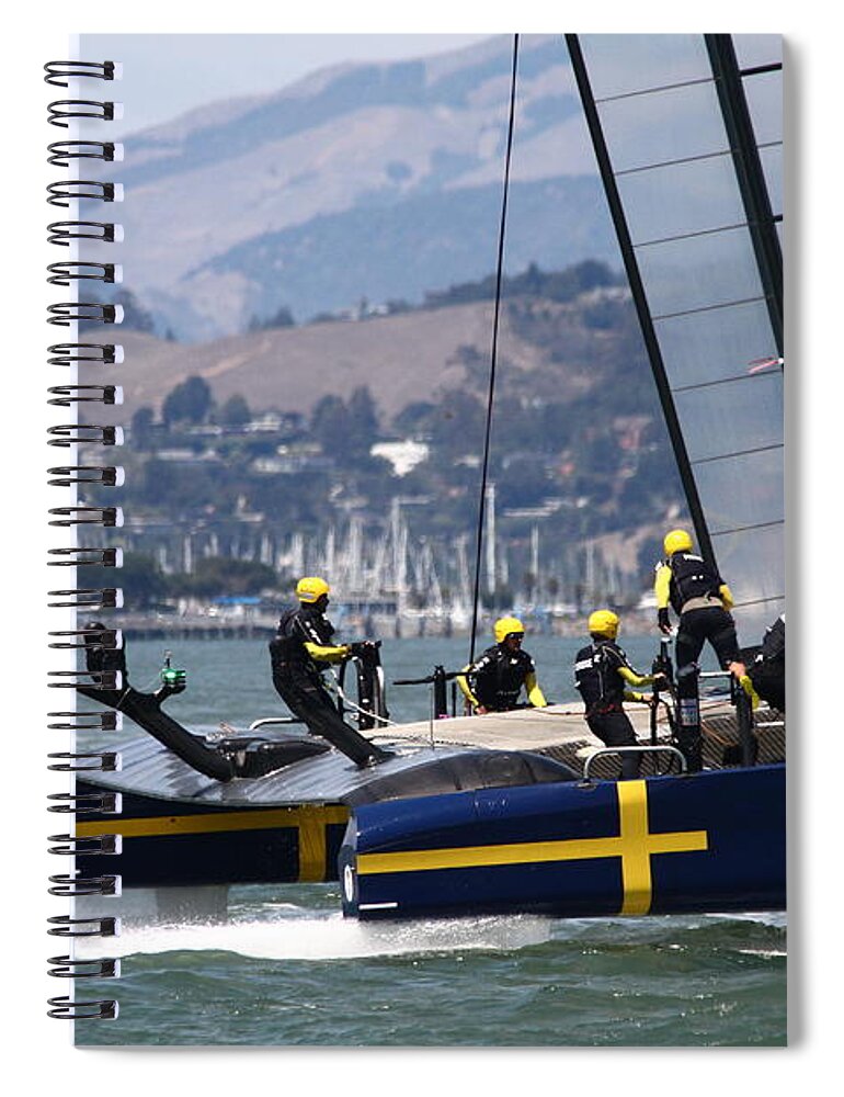 Sports Event Spiral Notebook featuring the photograph Zipping Along by Tony Lee