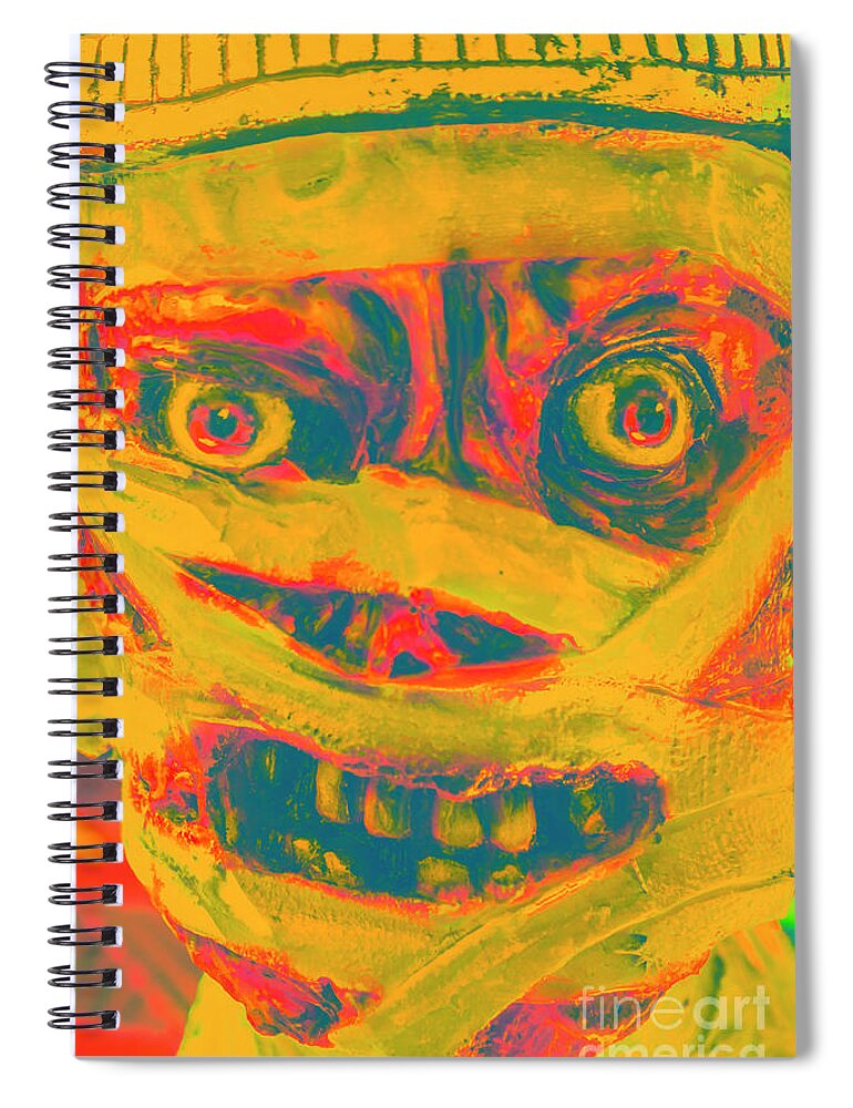 Mummy Spiral Notebook featuring the photograph Zombie Mummy by Jorgo Photography