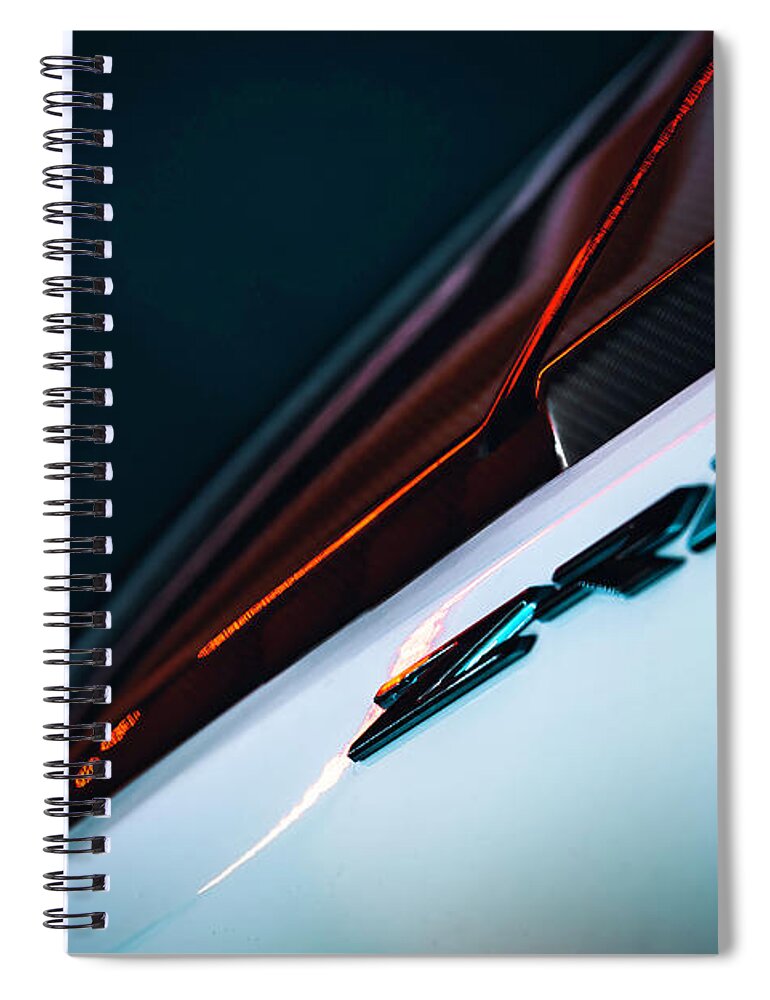 Zr1 Spiral Notebook featuring the photograph ZR1 Perspective II by Lourry Legarde