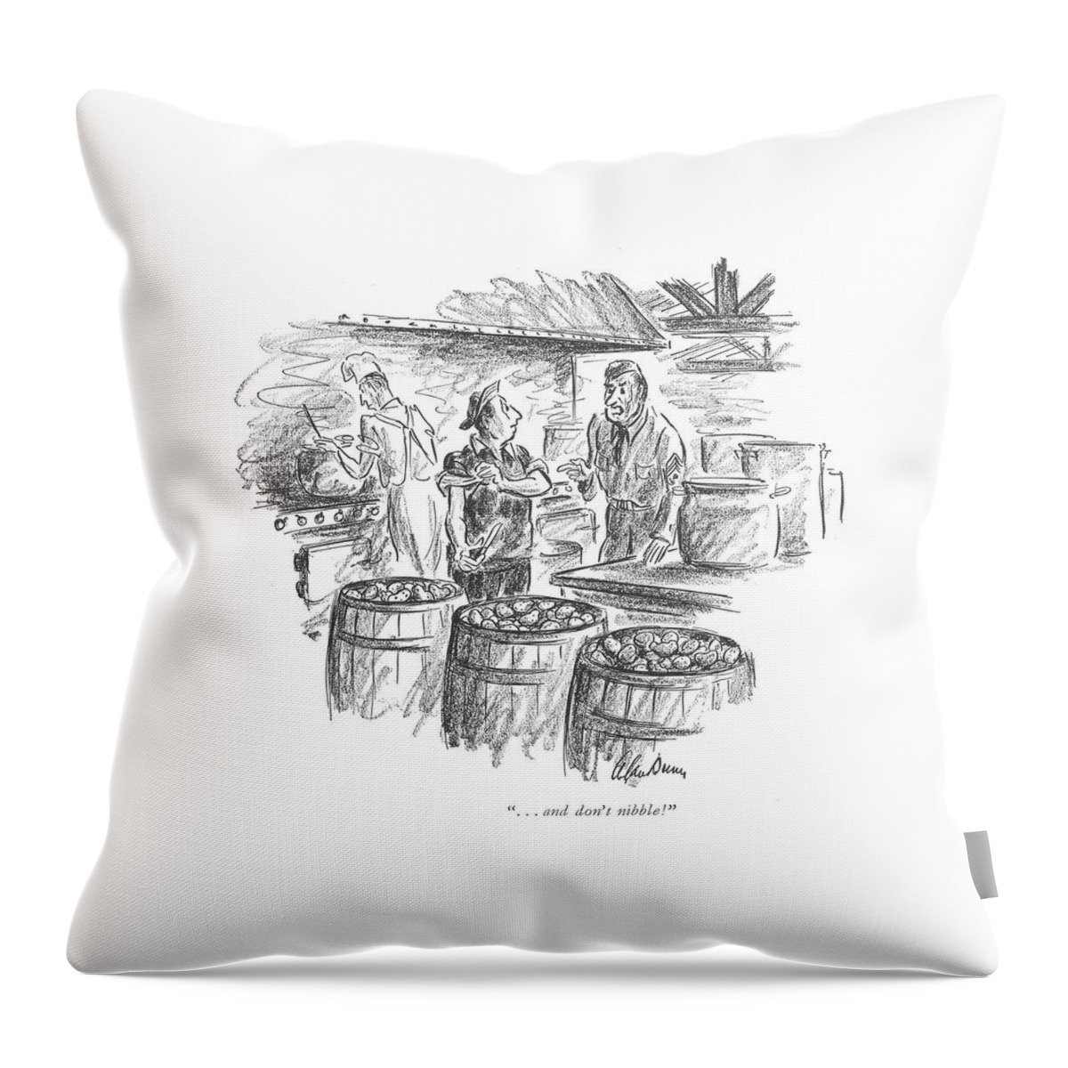 . . . And Don't Nibble! Throw Pillow