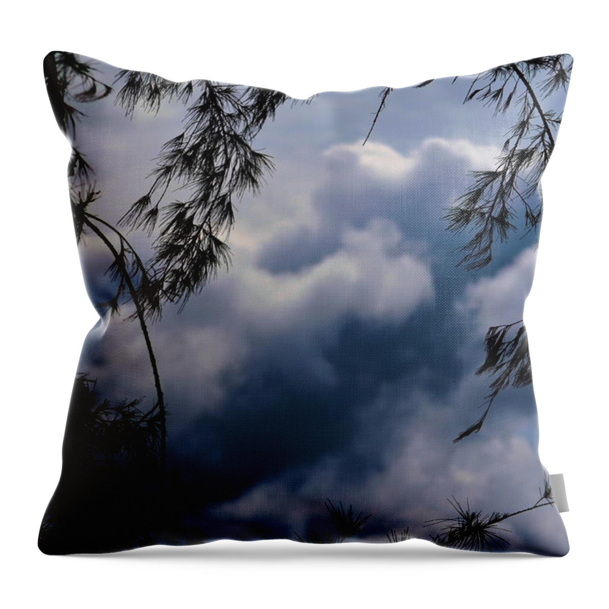 Michelle Meenawong Throw Pillow featuring the photograph Cloudy by Michelle Meenawong