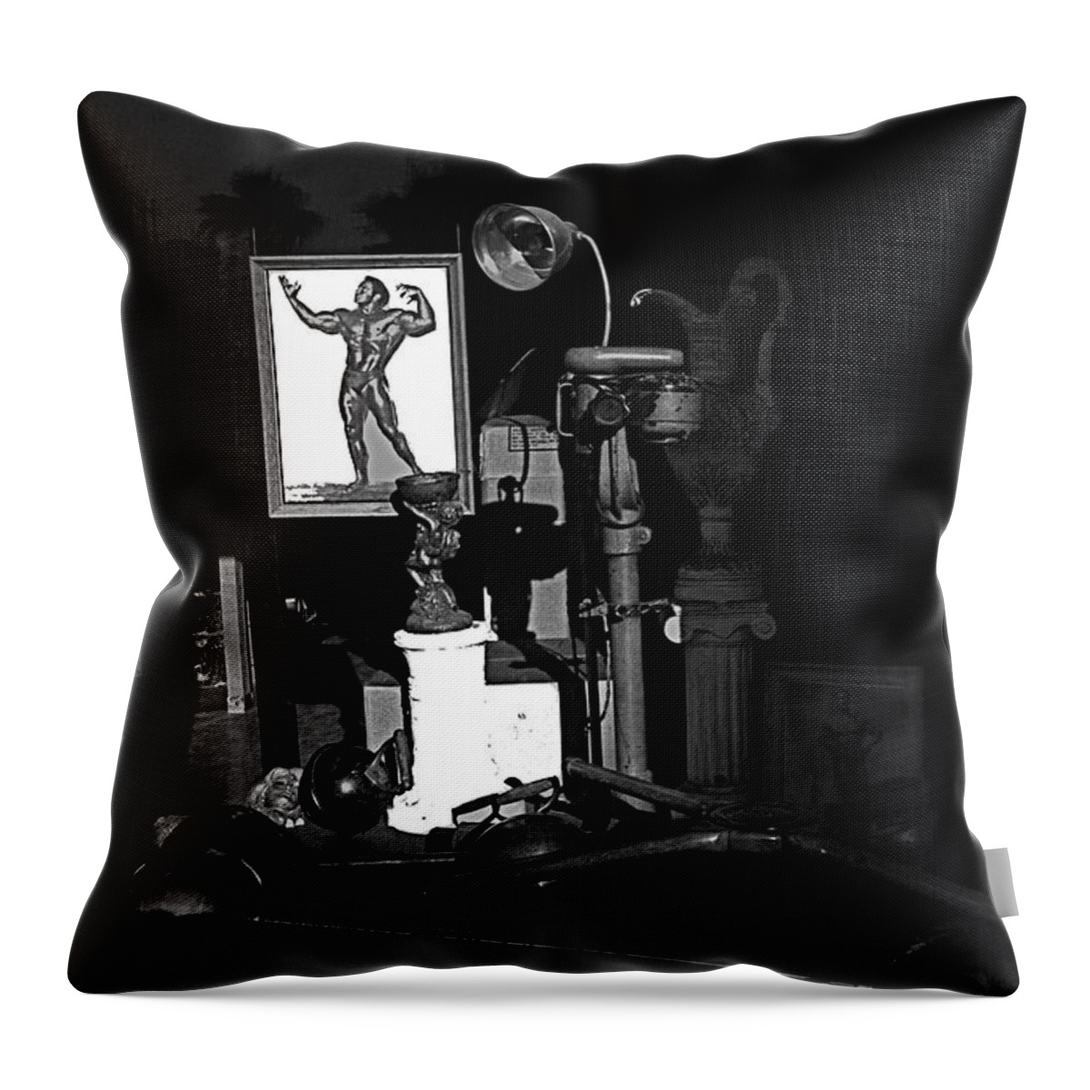  Film Noir Richard Widmark Night And The City 1950 1 Johnny Gibson Health And Gym Equipment Tucson1984 Throw Pillow featuring the photograph Film Noir Richard Widmark Night And The City 1950 1 Johnny Gibson Health And Gym Equipment Tucson #3 by David Lee Guss