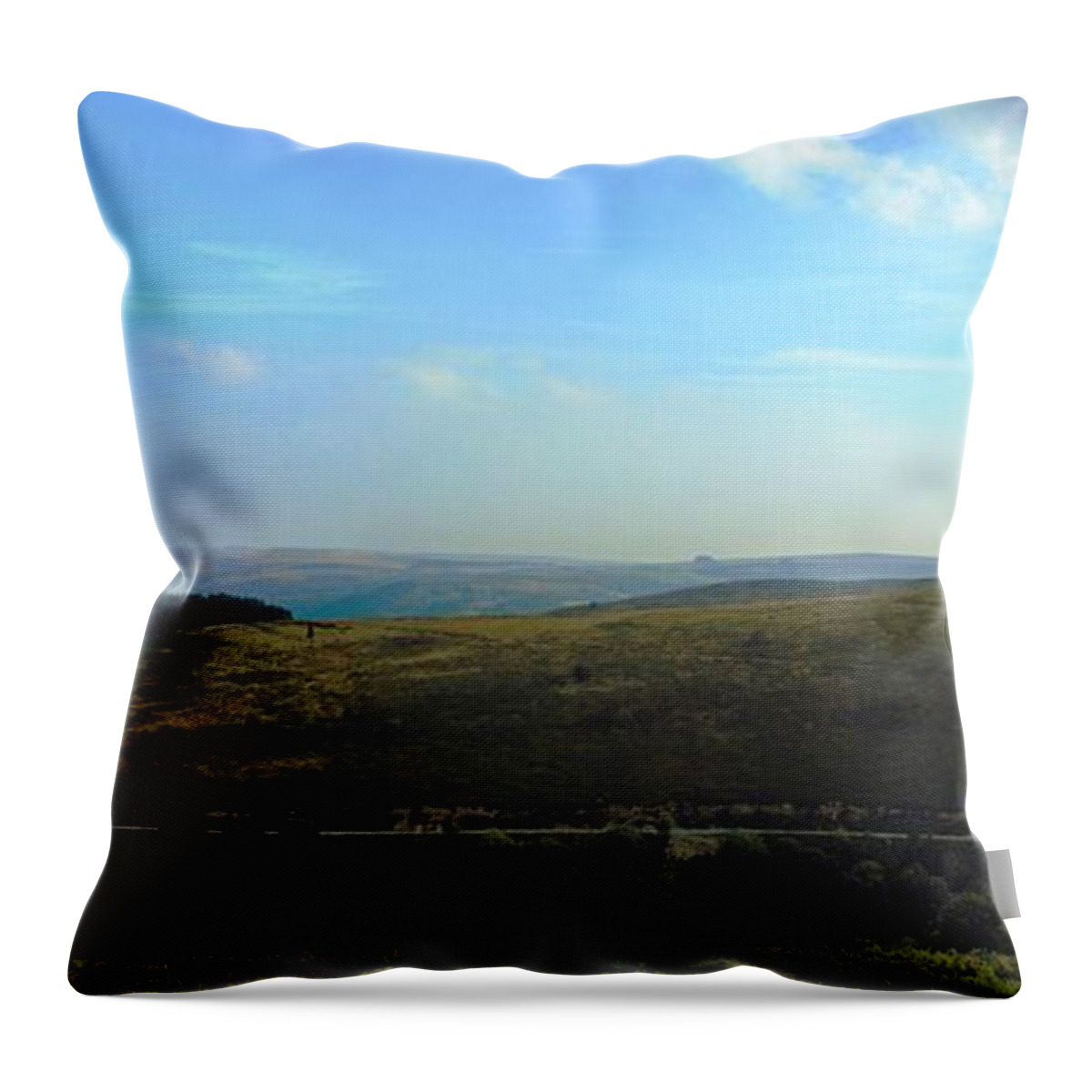 North Wales Throw Pillow featuring the photograph Horseshoe Pass North Wales by Rita Brown