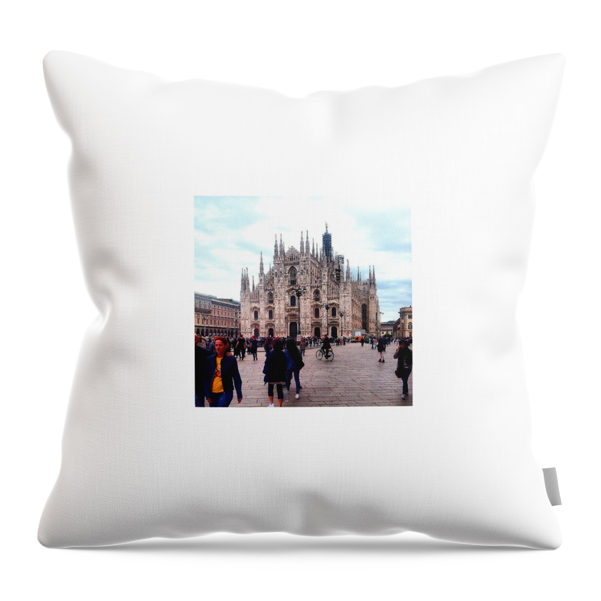 Fantastic Throw Pillow featuring the photograph Milano #duomo #trip #nice by Gianluca Palombi