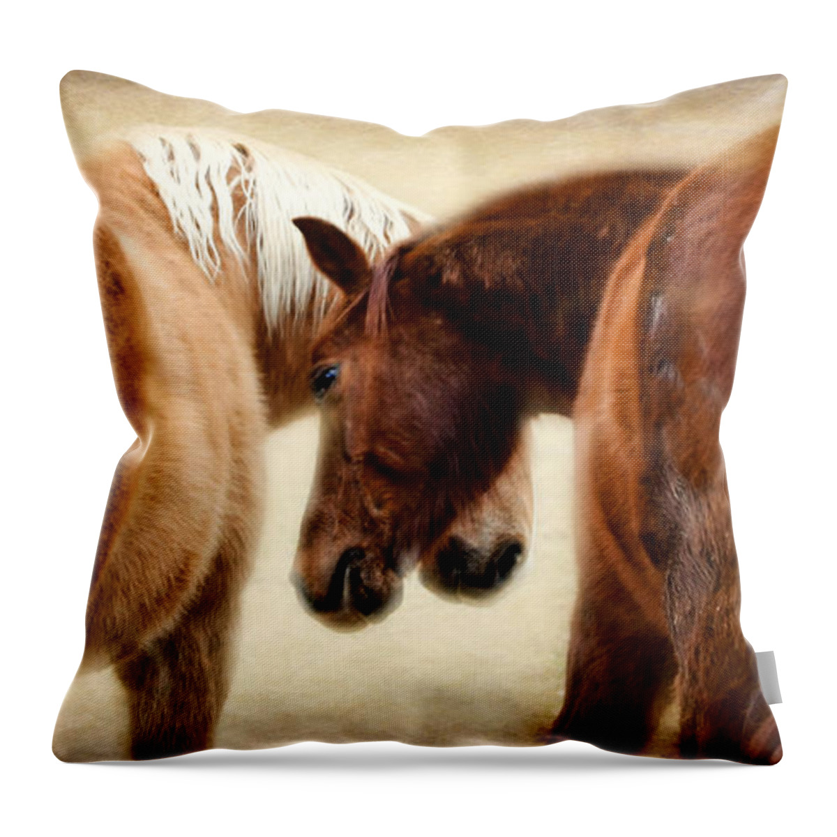 Landscape Throw Pillow featuring the photograph The Love Dance by Peggy Franz