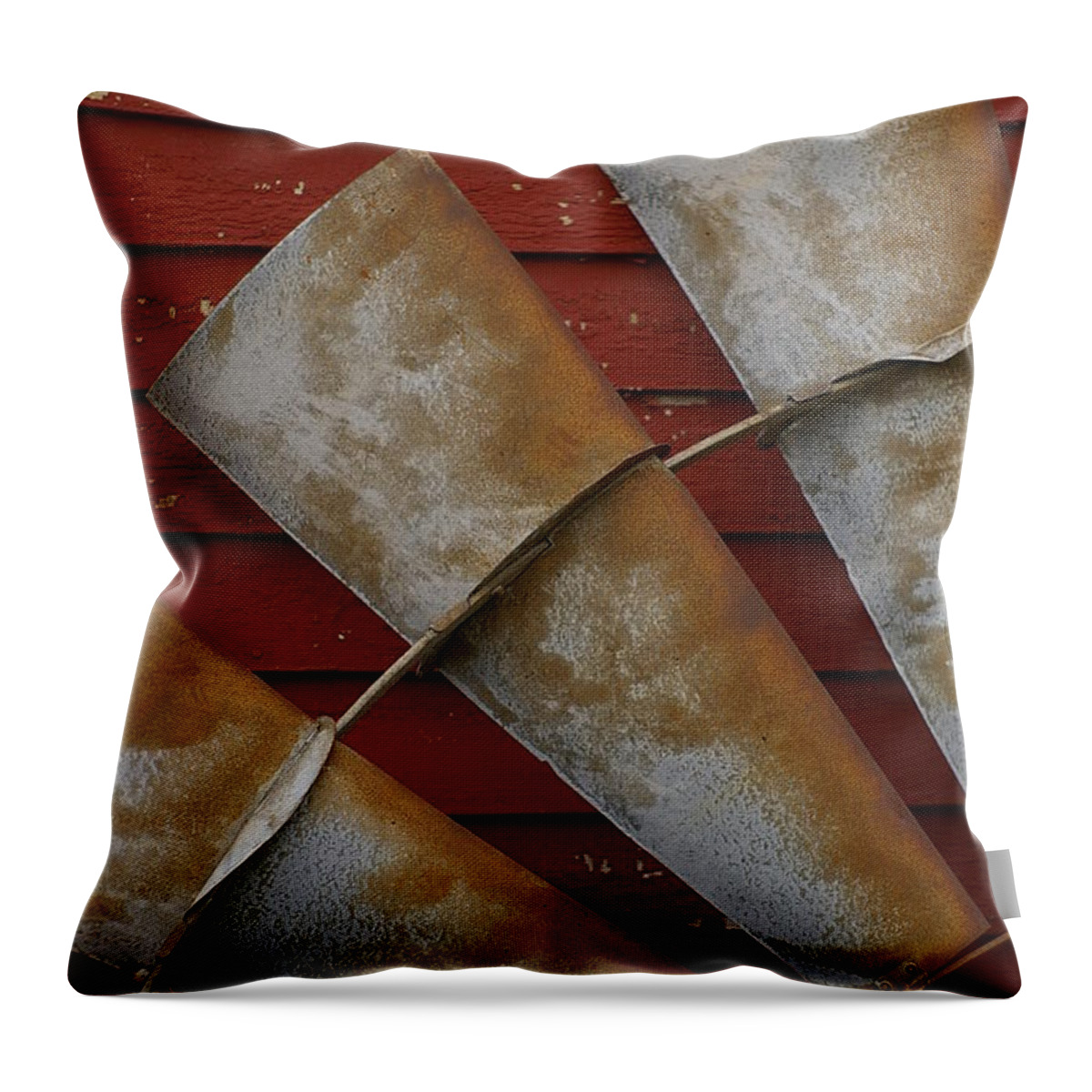 Windmill Throw Pillow featuring the photograph WindFan Leaning by Randy Pollard