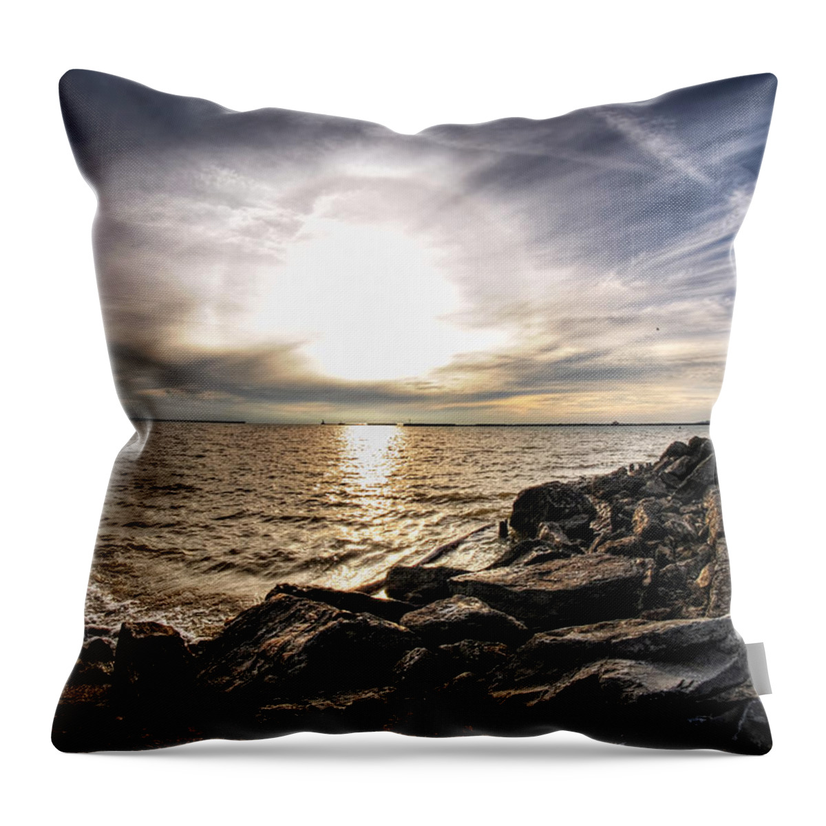 Water Throw Pillow featuring the photograph 0011 Rest and Relax Series by Michael Frank Jr