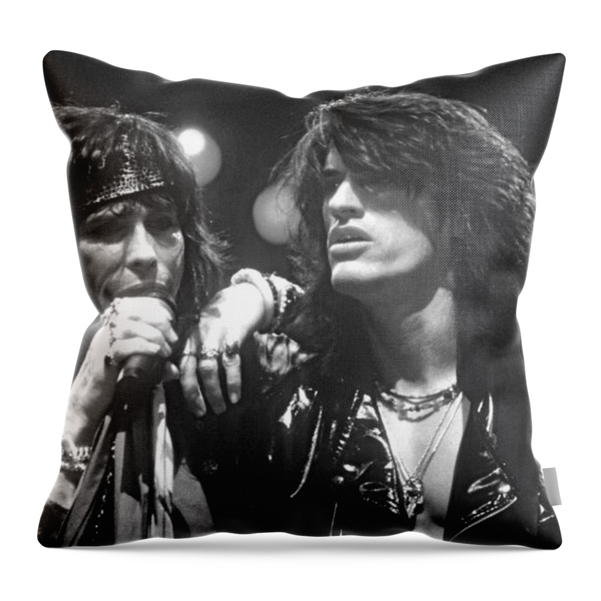Aerosmith Throw Pillow featuring the photograph Aerosmith #1 by David Plastik
