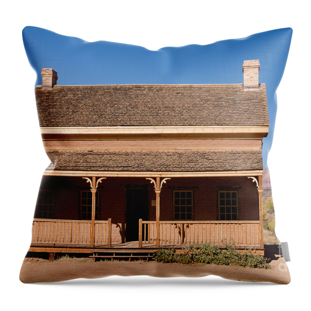 Afternoon Throw Pillow featuring the photograph Alonzo Russell House #1 by Fred Stearns