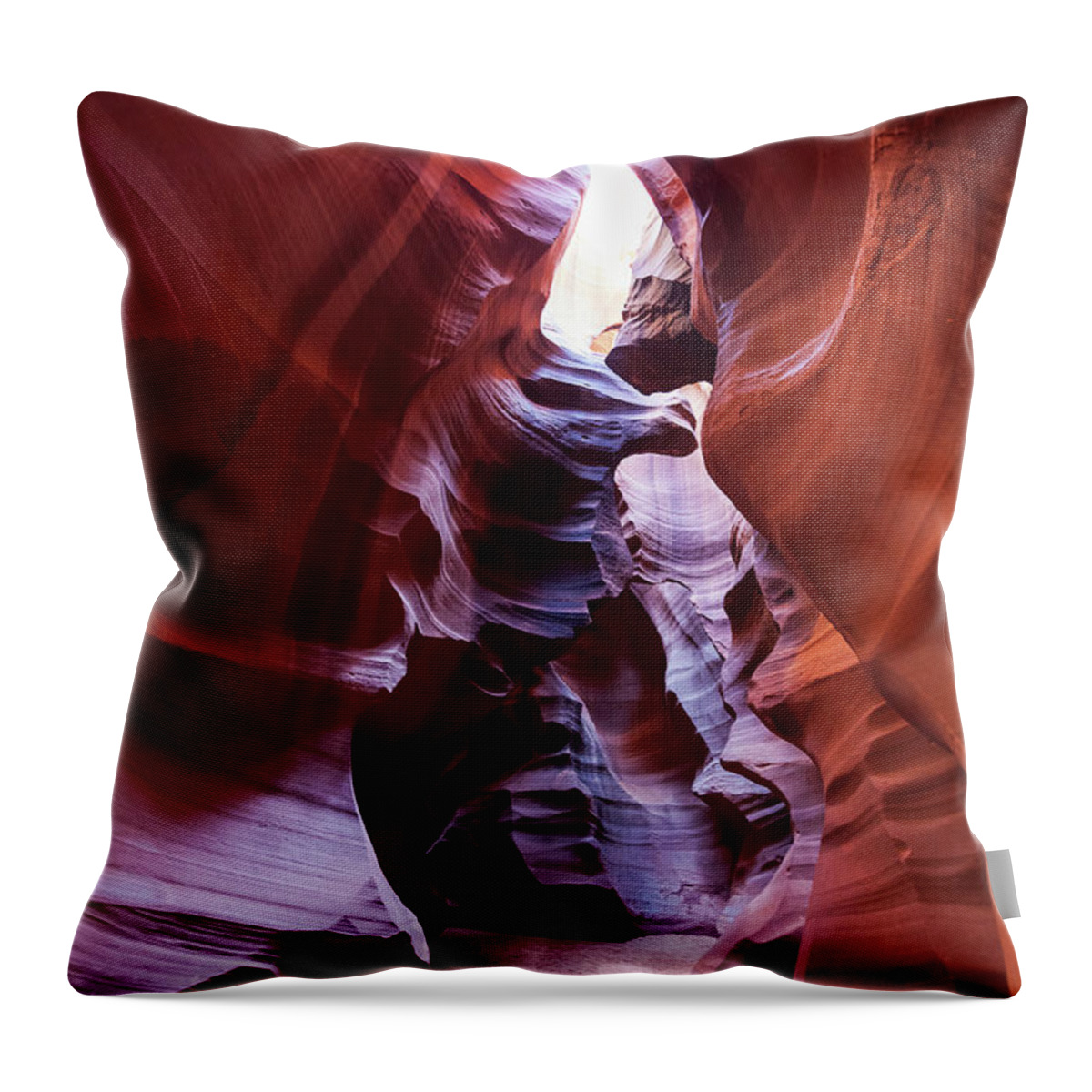 Antelope Canyon Throw Pillow featuring the photograph Antelope Canyon, Page, Arizona #1 by Tuan Tran