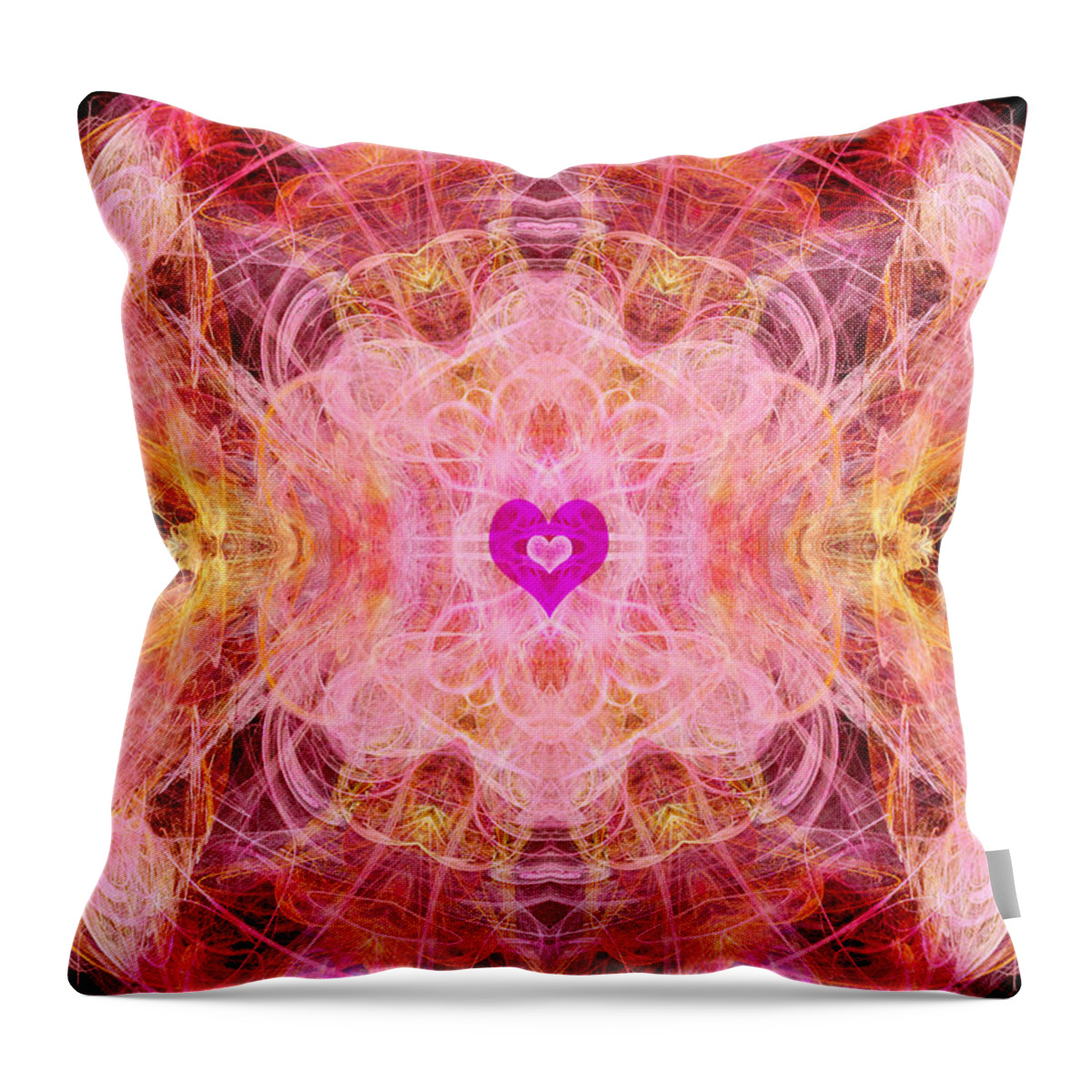 Angel Throw Pillow featuring the digital art Archangel Chamuel #1 by Diana Haronis