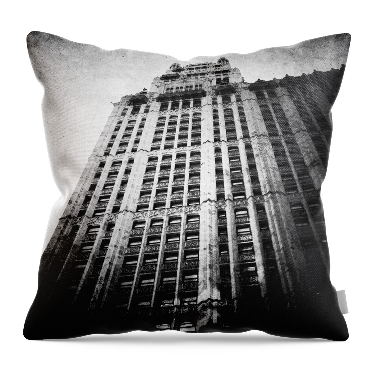 Woolworth Building Throw Pillow featuring the photograph Awe Inspiring #2 by Natasha Marco