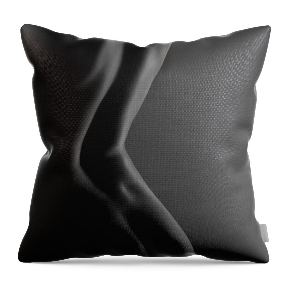 Blue Muse Fine Art Throw Pillow featuring the photograph Beautiful Bodyscape by Blue Muse Fine Art