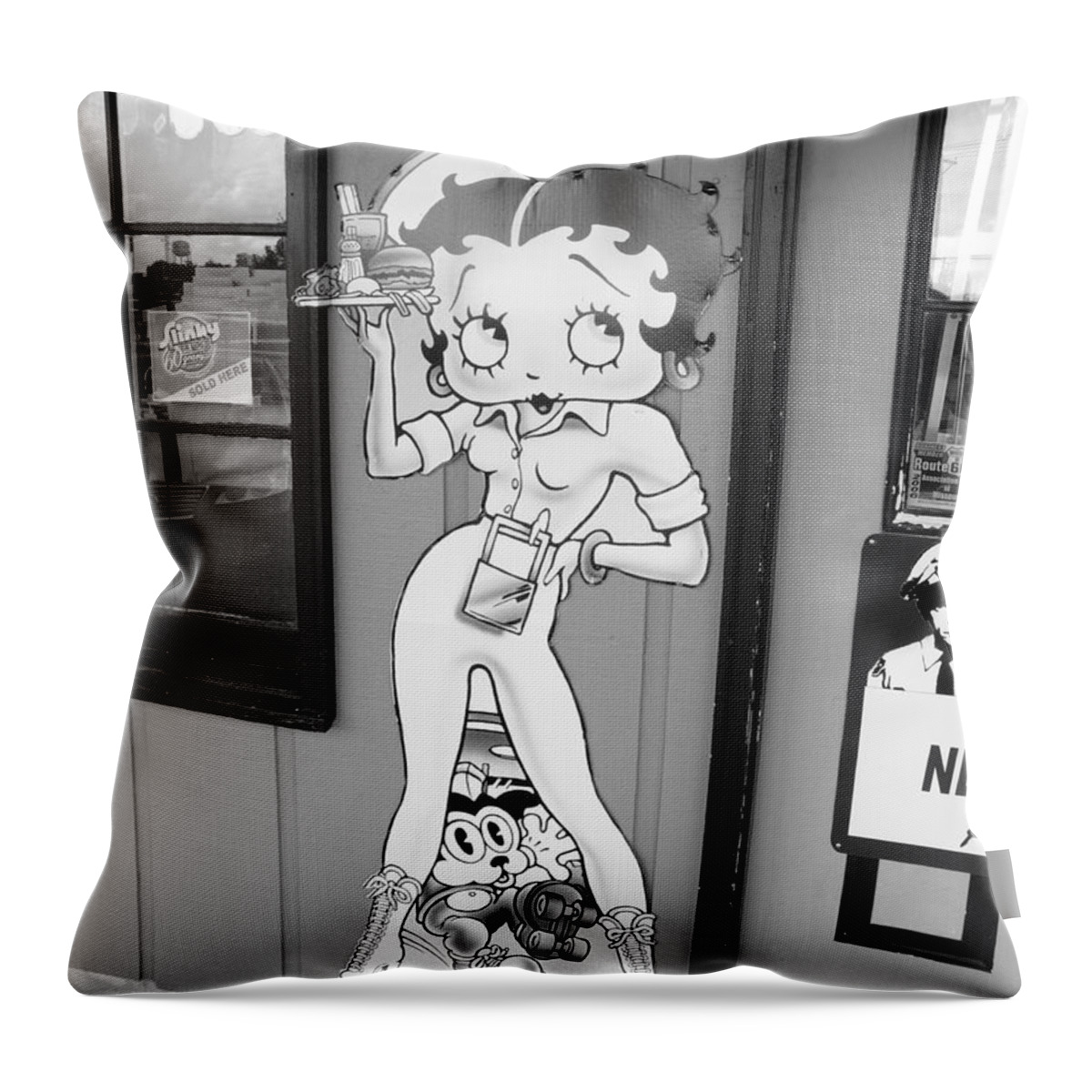 1930's Throw Pillow featuring the photograph Betty Boop 3 #1 by Frank Romeo