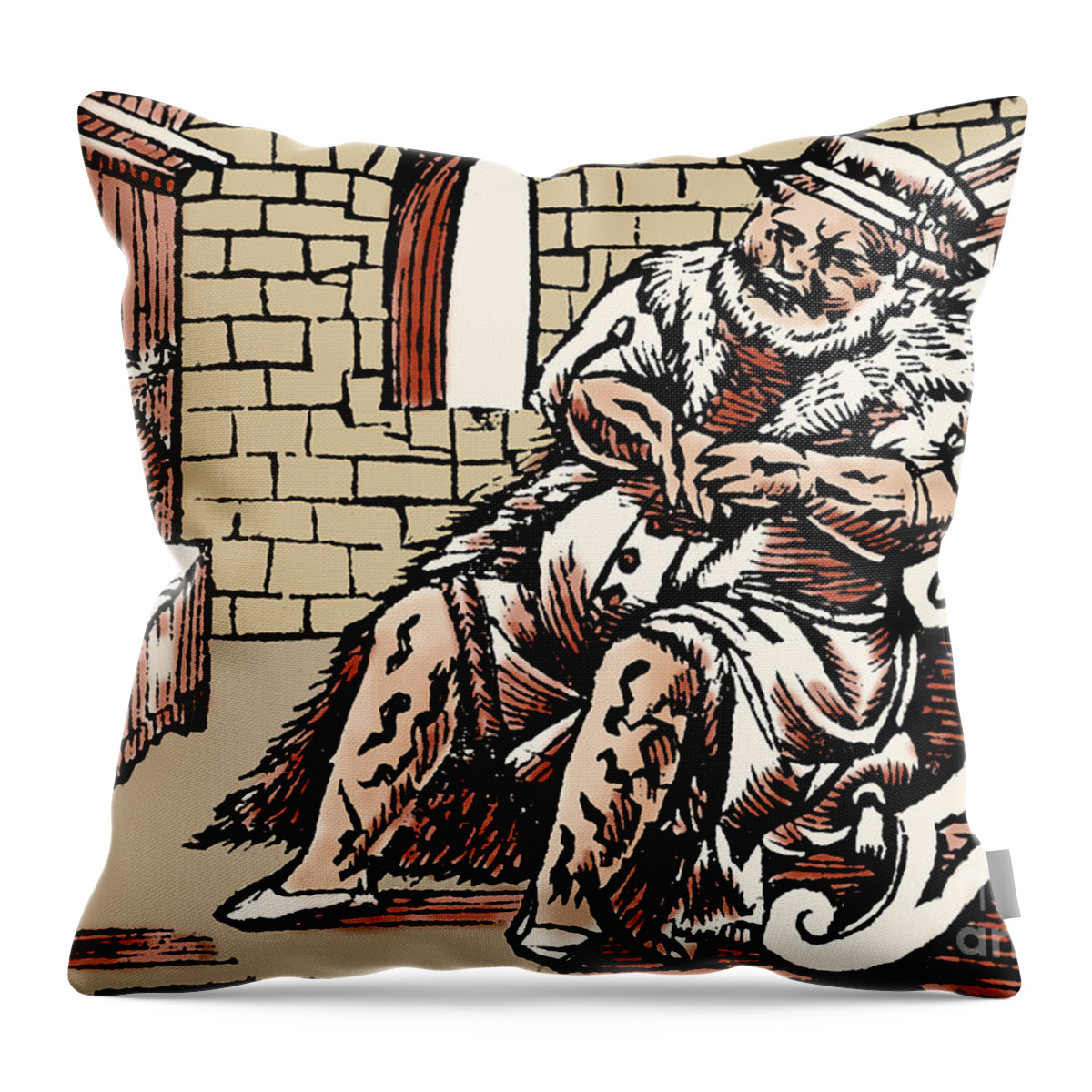 Bloodletting Throw Pillow featuring the photograph Bloodletting For Weight Reduction #2 by Science Source