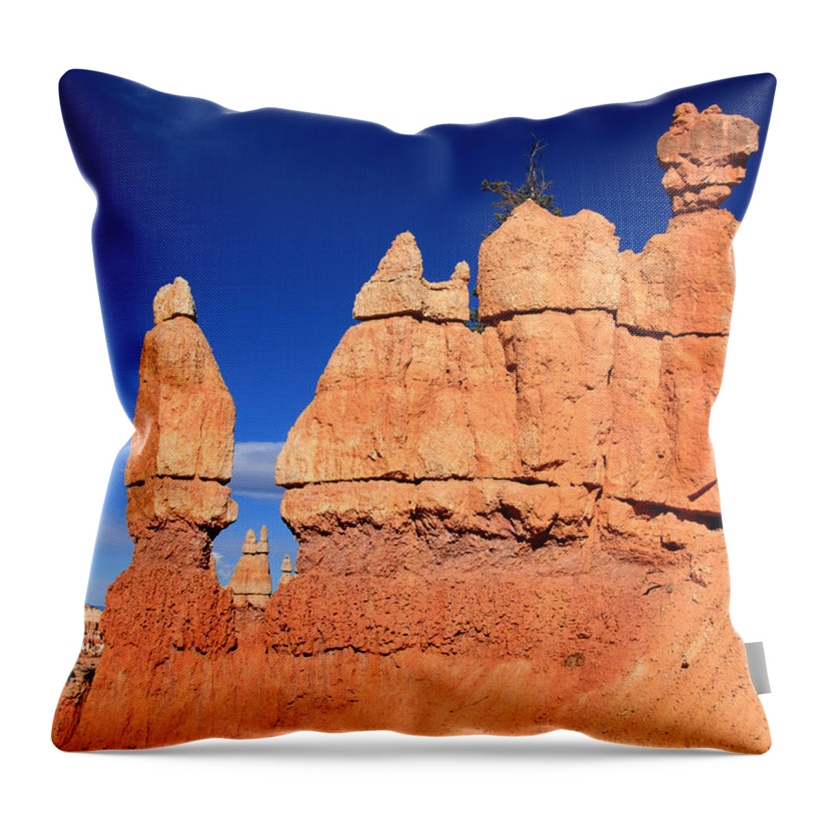 Utah Throw Pillow featuring the photograph Bryce Canyon by Aidan Moran