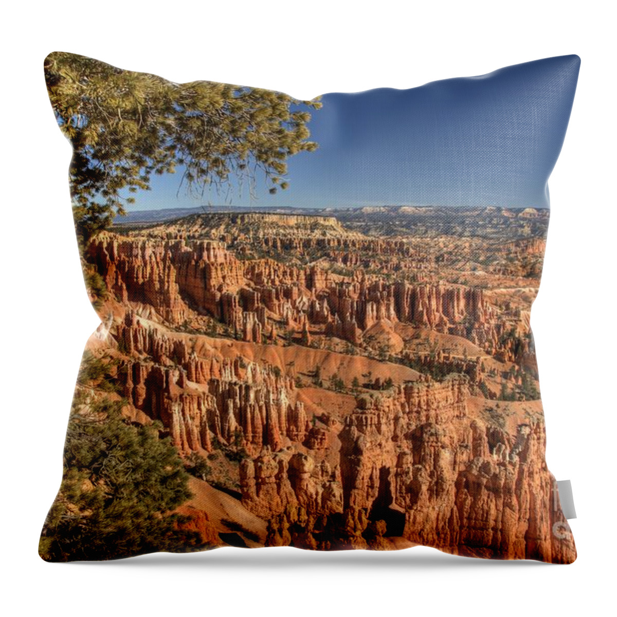 Bryce Canyon Throw Pillow featuring the photograph Bryce Canyon #1 by Marc Bittan
