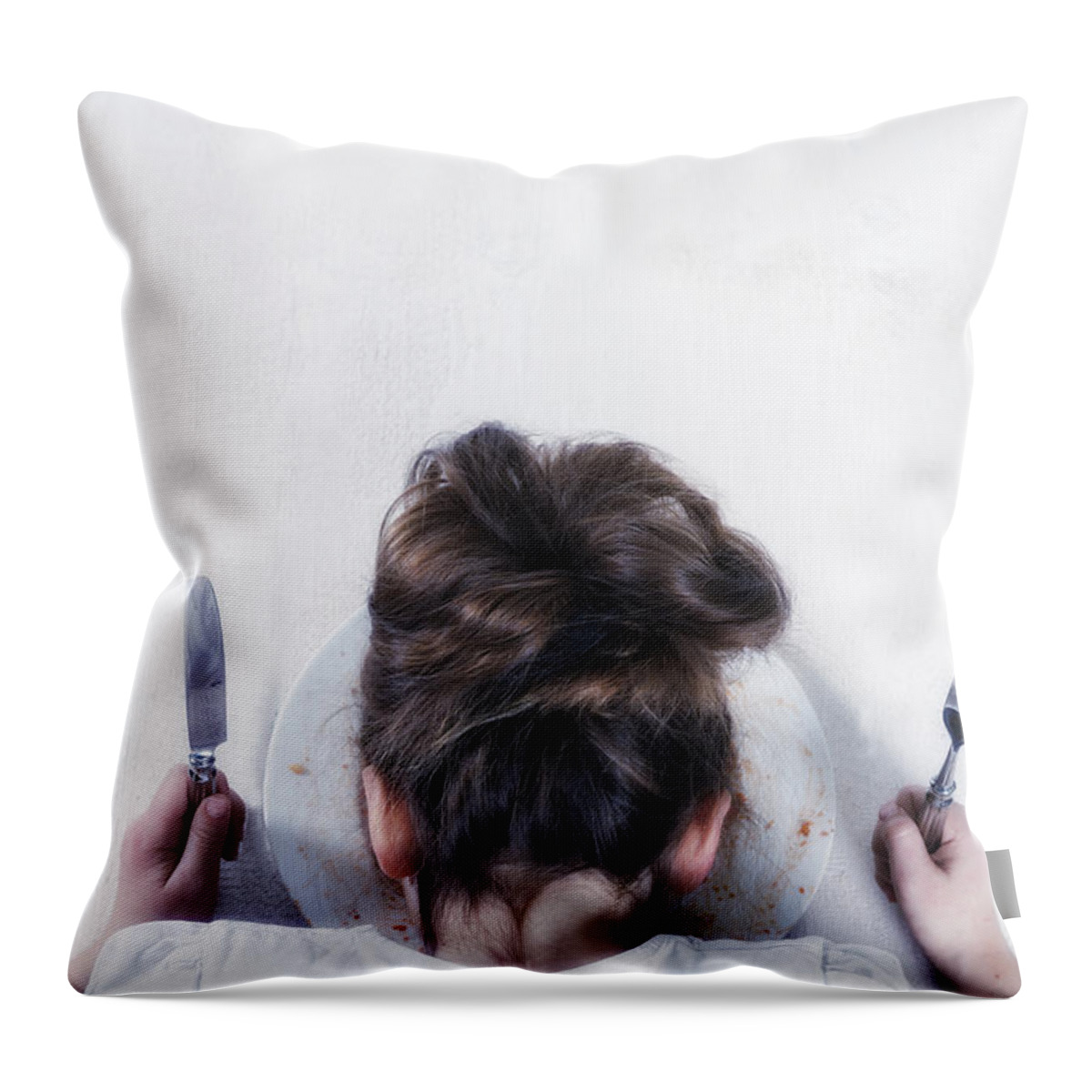 Girl Throw Pillow featuring the photograph Burnout #1 by Joana Kruse