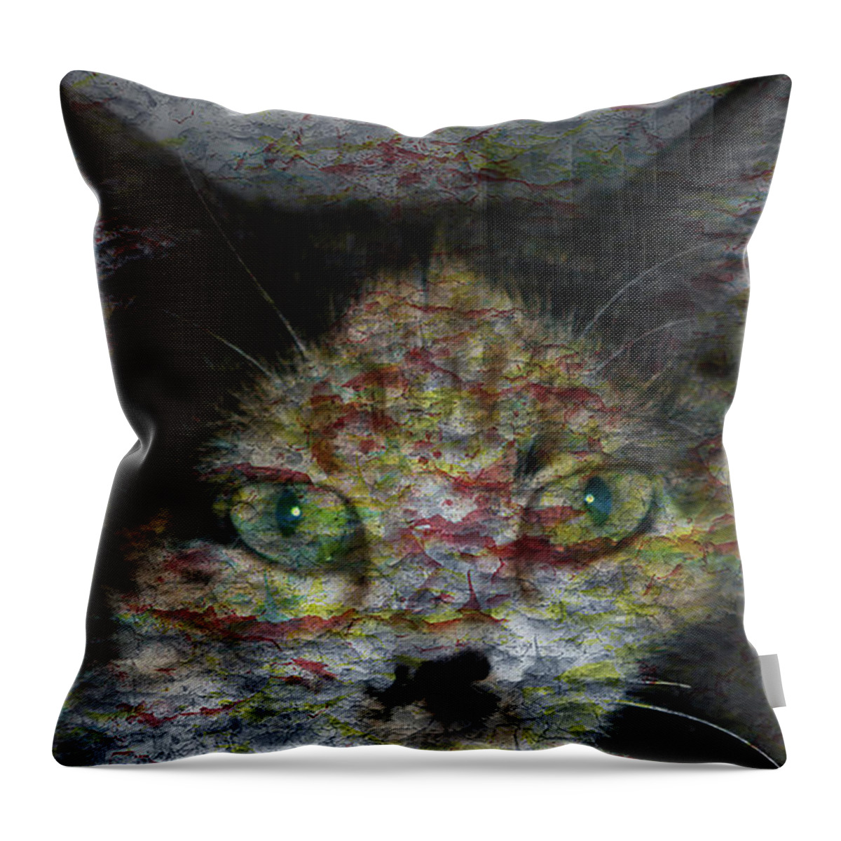 Cat Throw Pillow featuring the photograph Catalina #1 by David Yocum