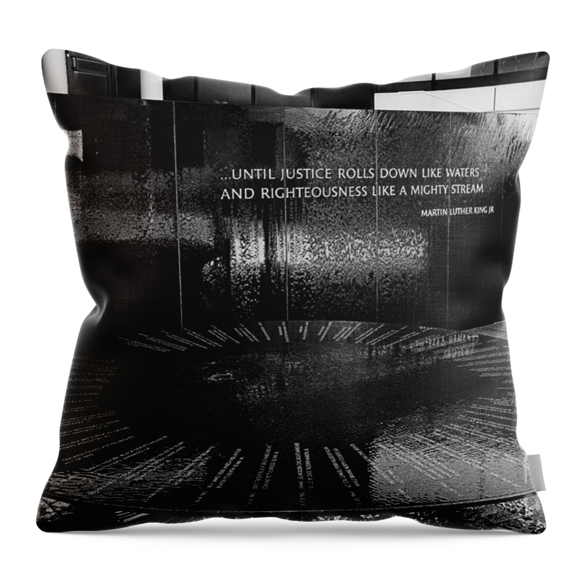 Memorial Throw Pillow featuring the photograph Civil Rights Memorial #1 by Danny Hooks