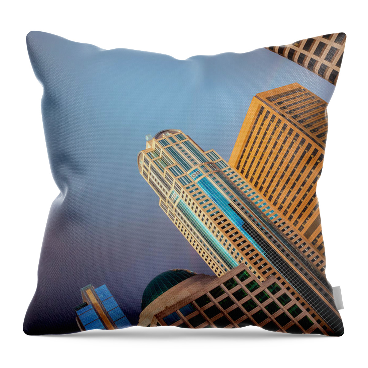 City Throw Pillow featuring the photograph Colors of The City #2 by Jonathan Nguyen