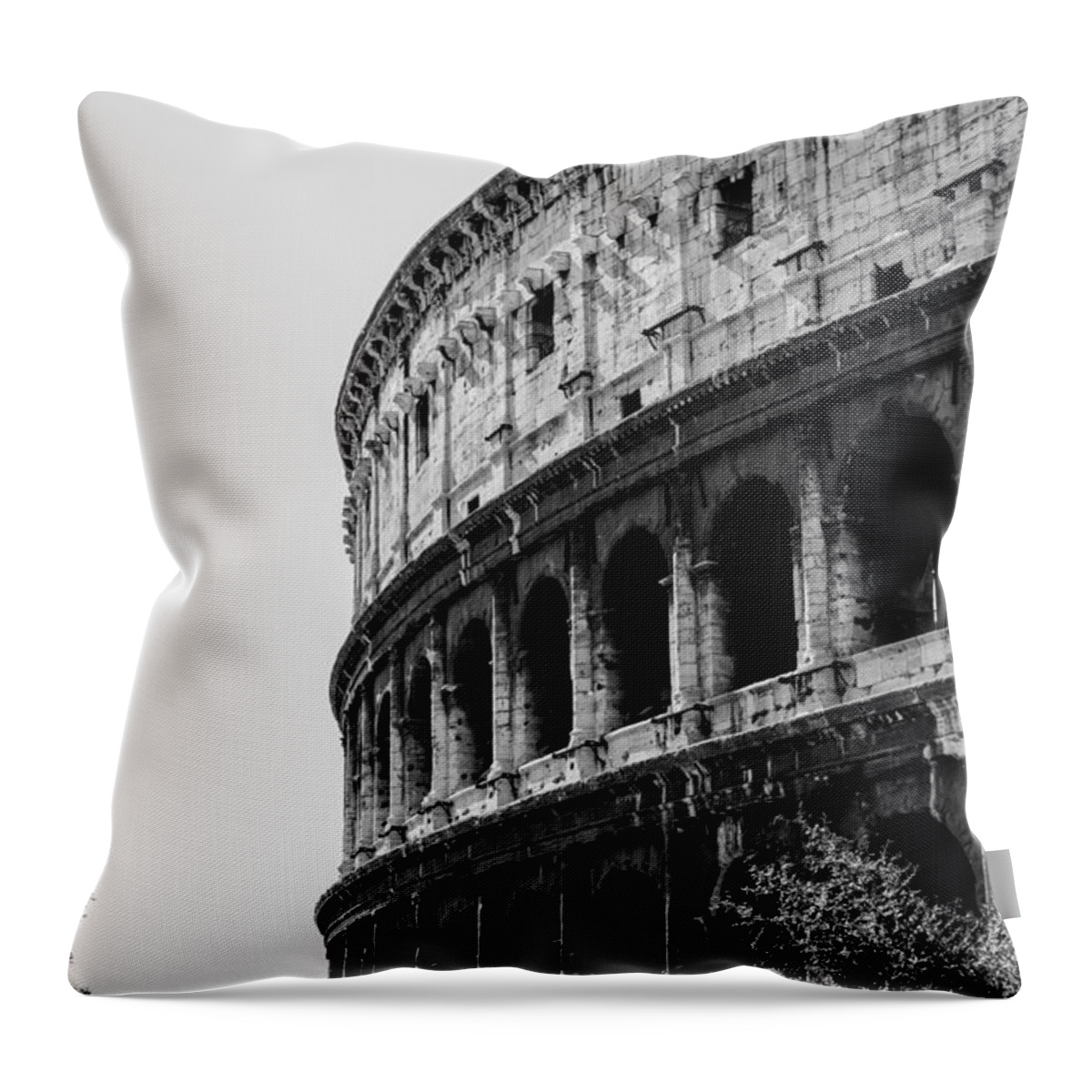 Colosseum Throw Pillow featuring the photograph Colosseum - Rome Italy by AM FineArtPrints