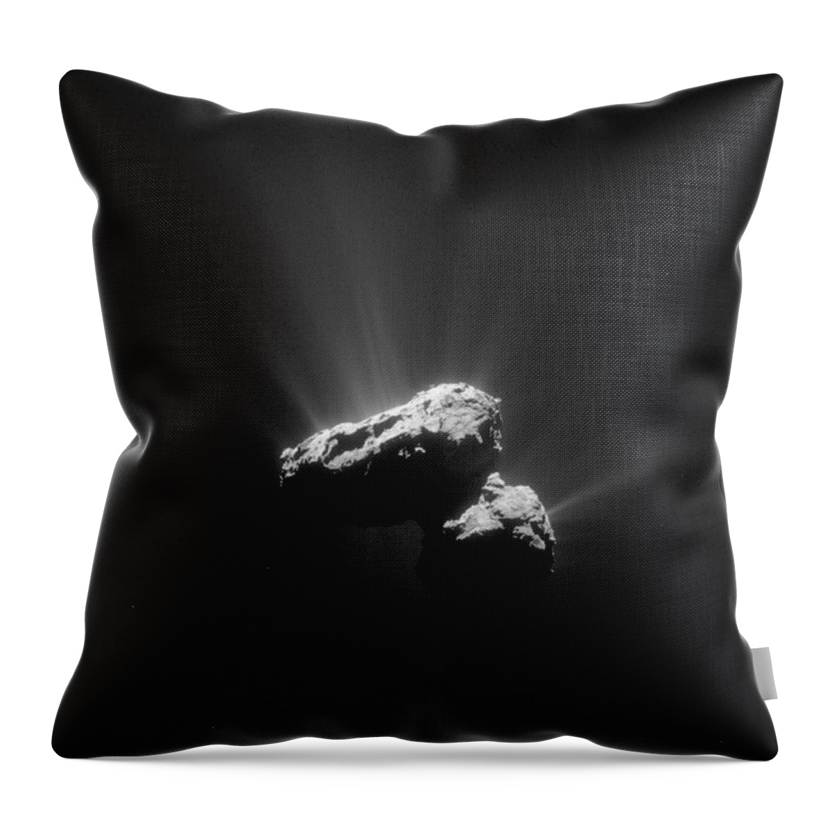 Comet Throw Pillow featuring the photograph Comet 67pchuryumov-gerasimenko #1 by Science Source