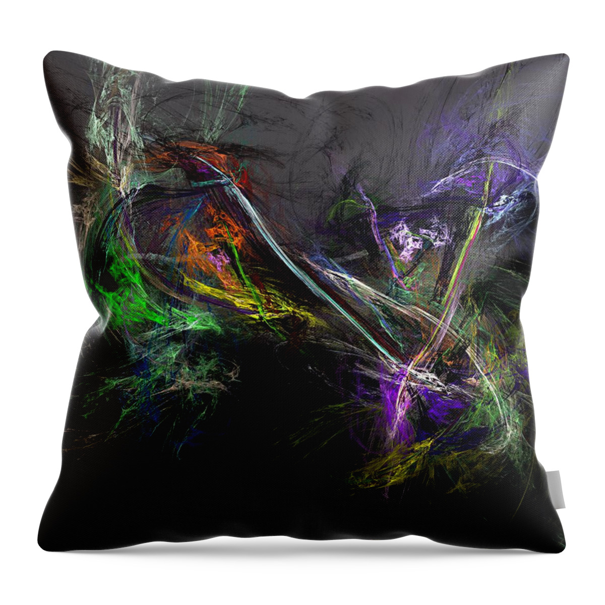 Fine Art Throw Pillow featuring the digital art Conflict #1 by David Lane