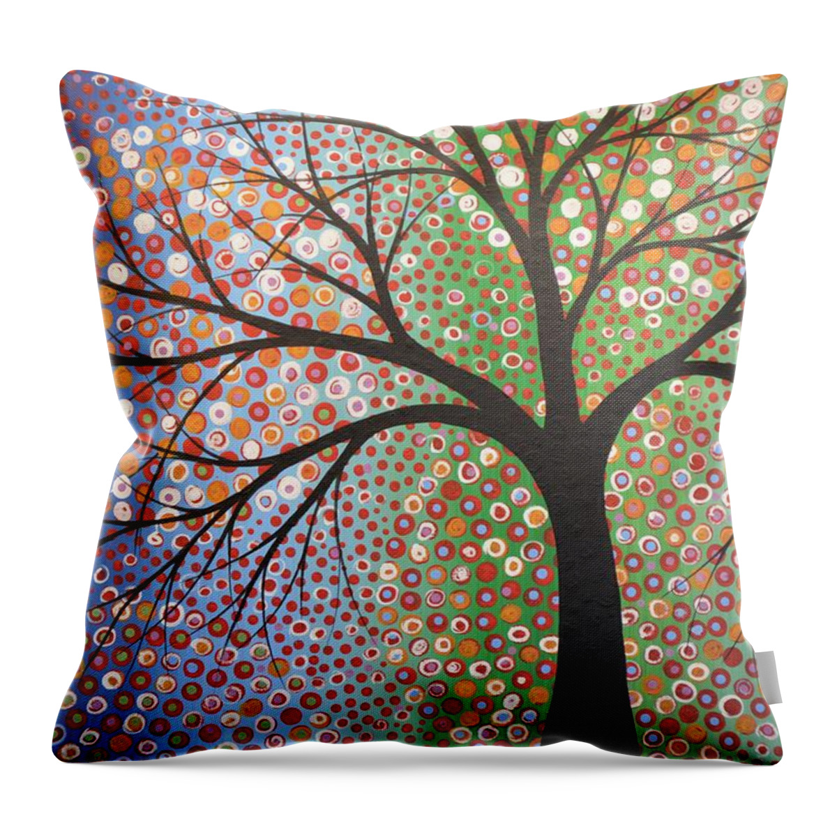 Nature Throw Pillow featuring the painting Constellations #2 by Amy Giacomelli