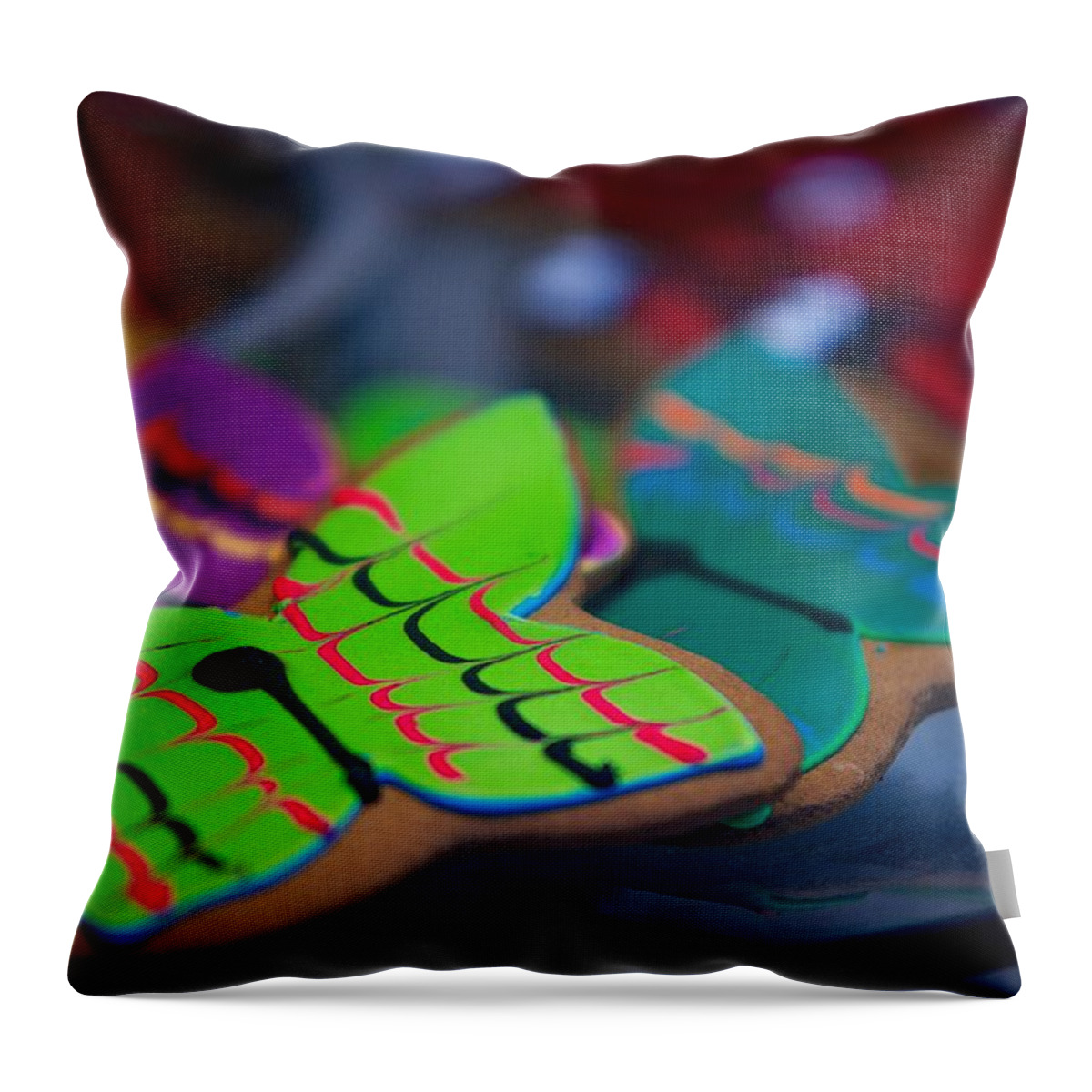 Butterfly Throw Pillow featuring the photograph Cookies #1 by Prince Andre Faubert