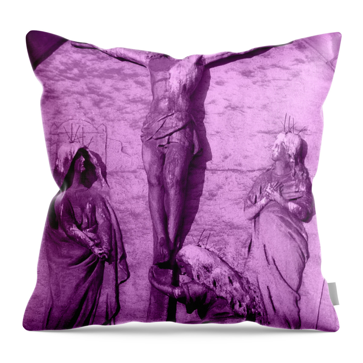 Crossed Throw Pillow featuring the photograph Crossed #1 by Edward Smith