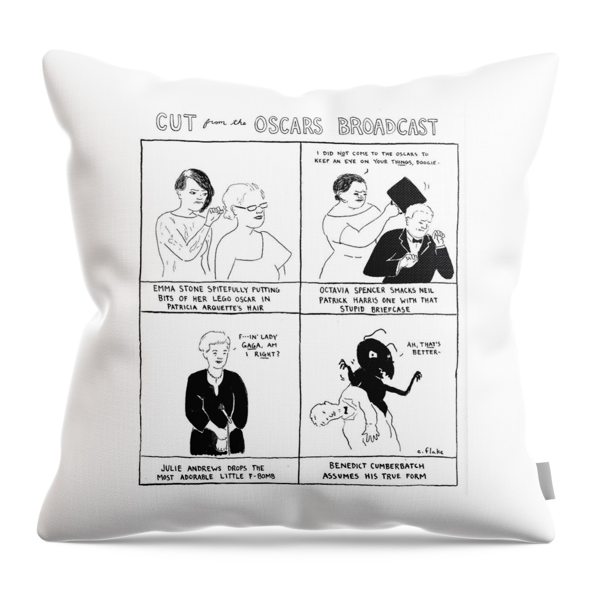 Cut From The Oscars Broadcast #1 Throw Pillow