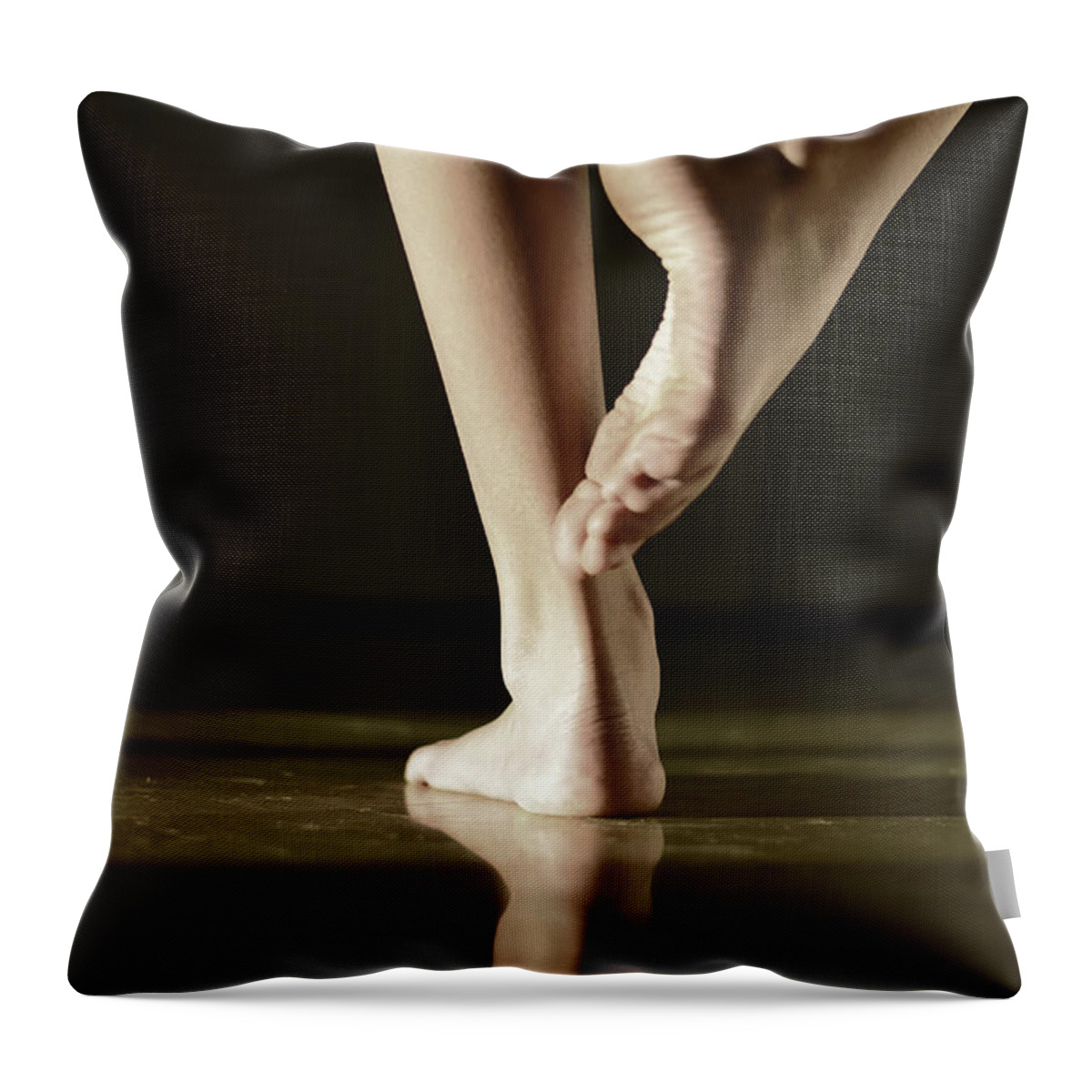 Dancer Art Throw Pillow featuring the photograph Dancer #1 by Laura Fasulo