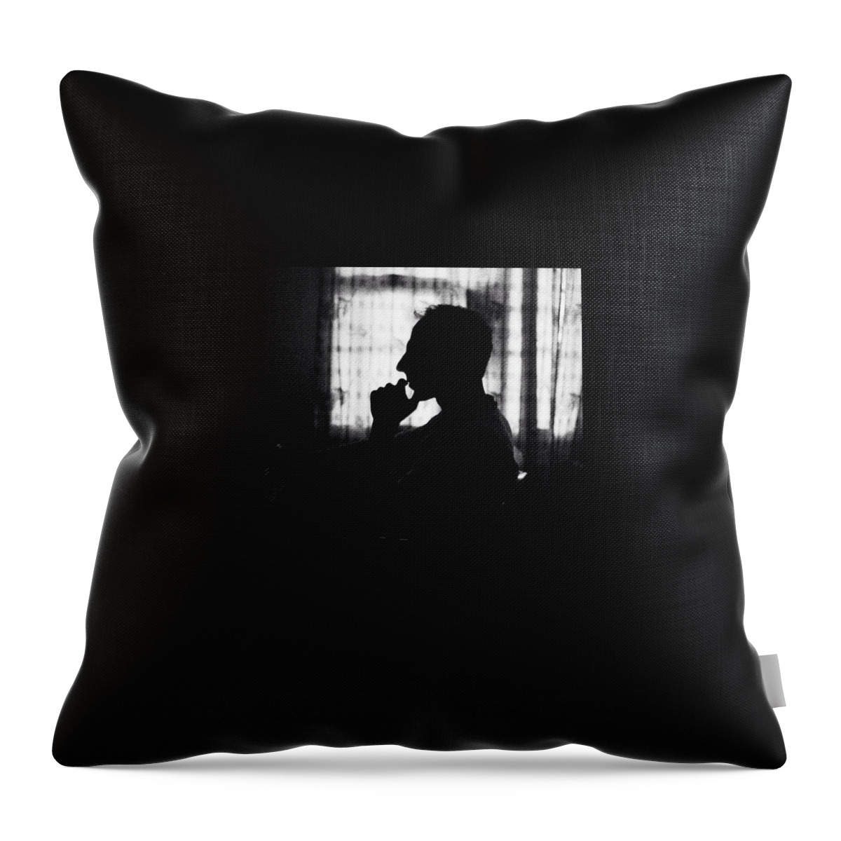 Development Throw Pillow featuring the photograph Deep In Thought #1 by Aleck Cartwright
