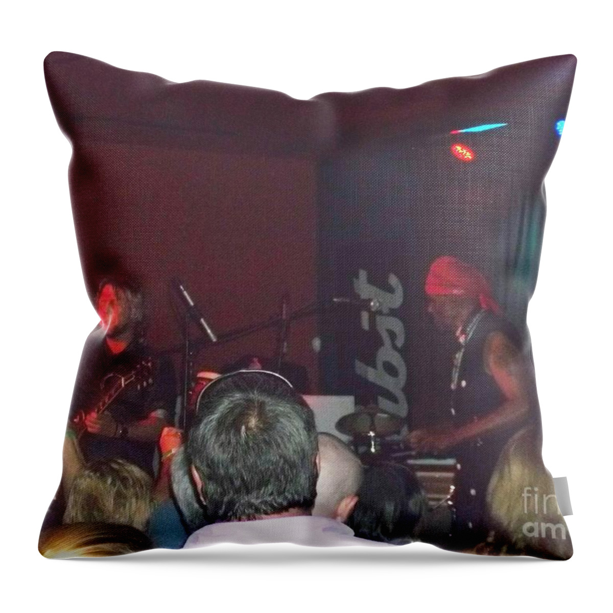  Throw Pillow featuring the photograph Devon Allman and Cyril Neville by Kelly Awad