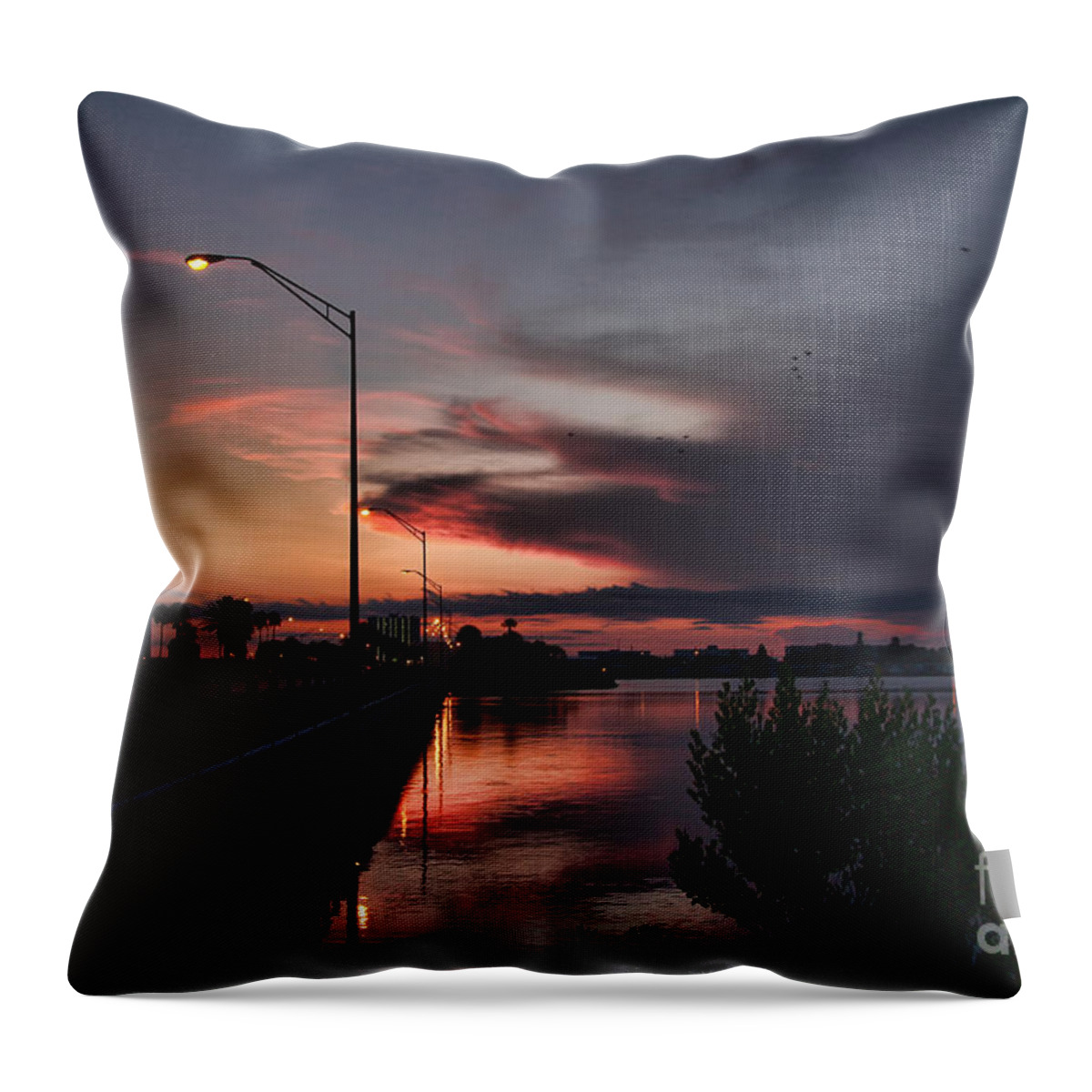 Sunrise Throw Pillow featuring the photograph Early Morning View #2 by Deborah Benoit
