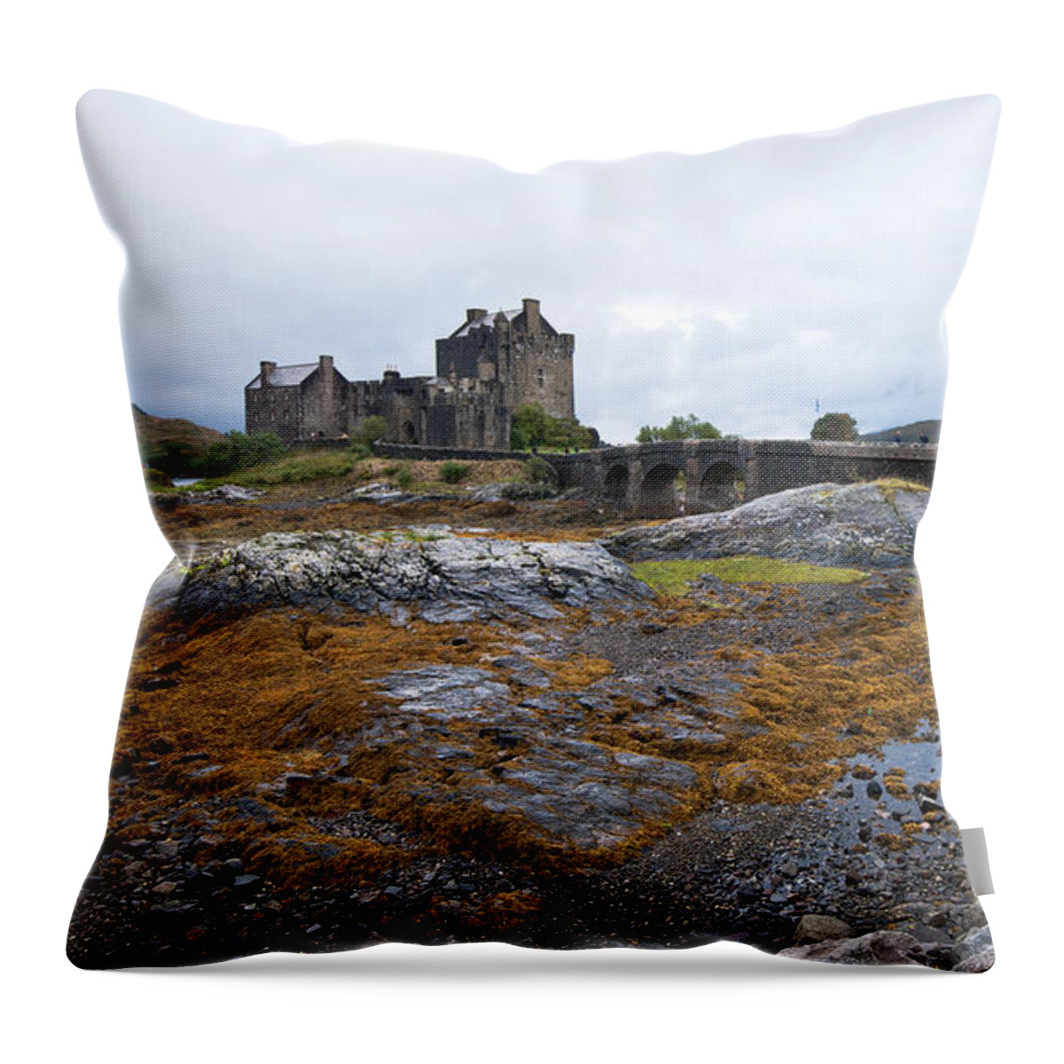  Eilean Donan Throw Pillow featuring the photograph Eilean Donan castle by Michalakis Ppalis
