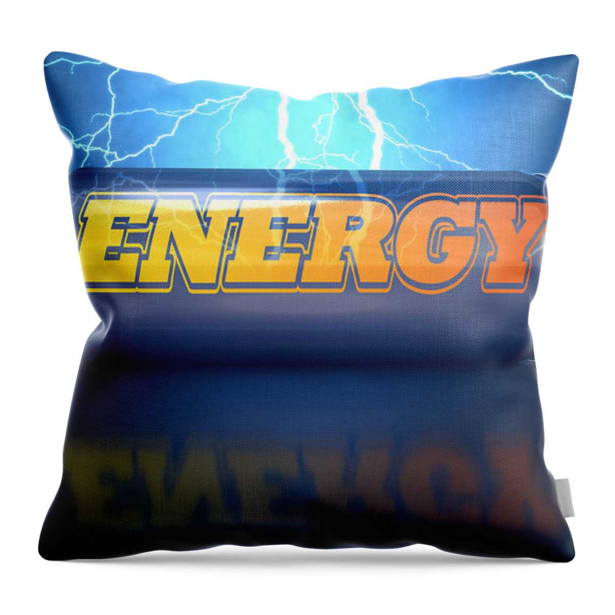Can Throw Pillow featuring the digital art Energy Drink Can #1 by Allan Swart