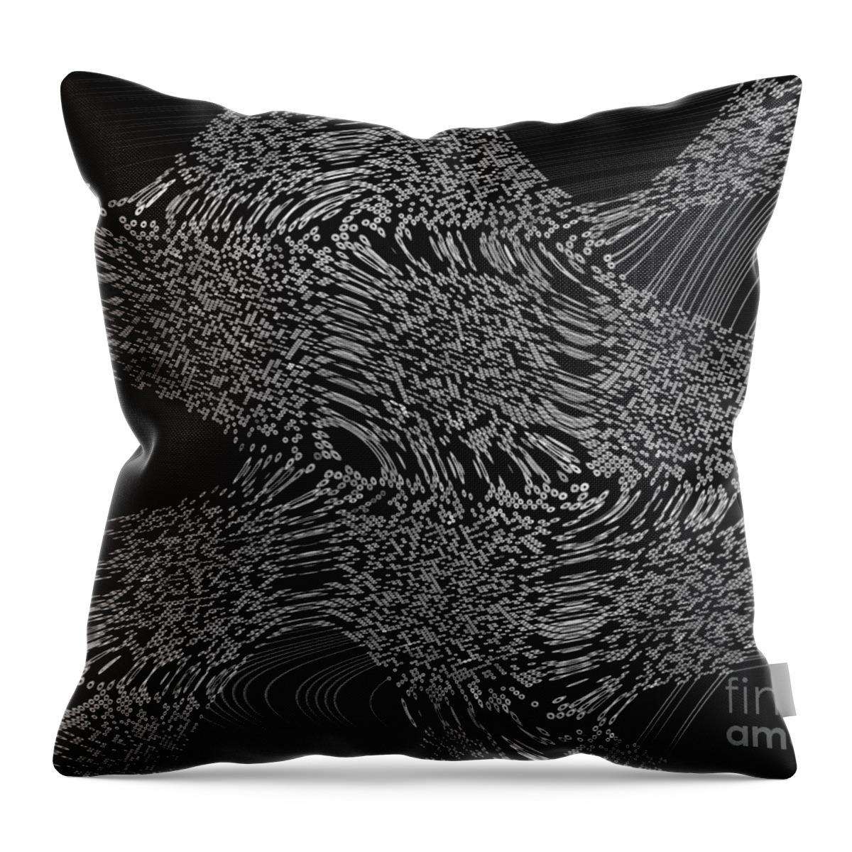 Abstract Throw Pillow featuring the digital art Floating Mind #2 by Fei A