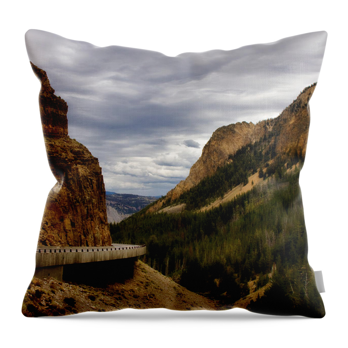 glen Creek Throw Pillow featuring the photograph Golden Gate Canyon #1 by Lana Trussell