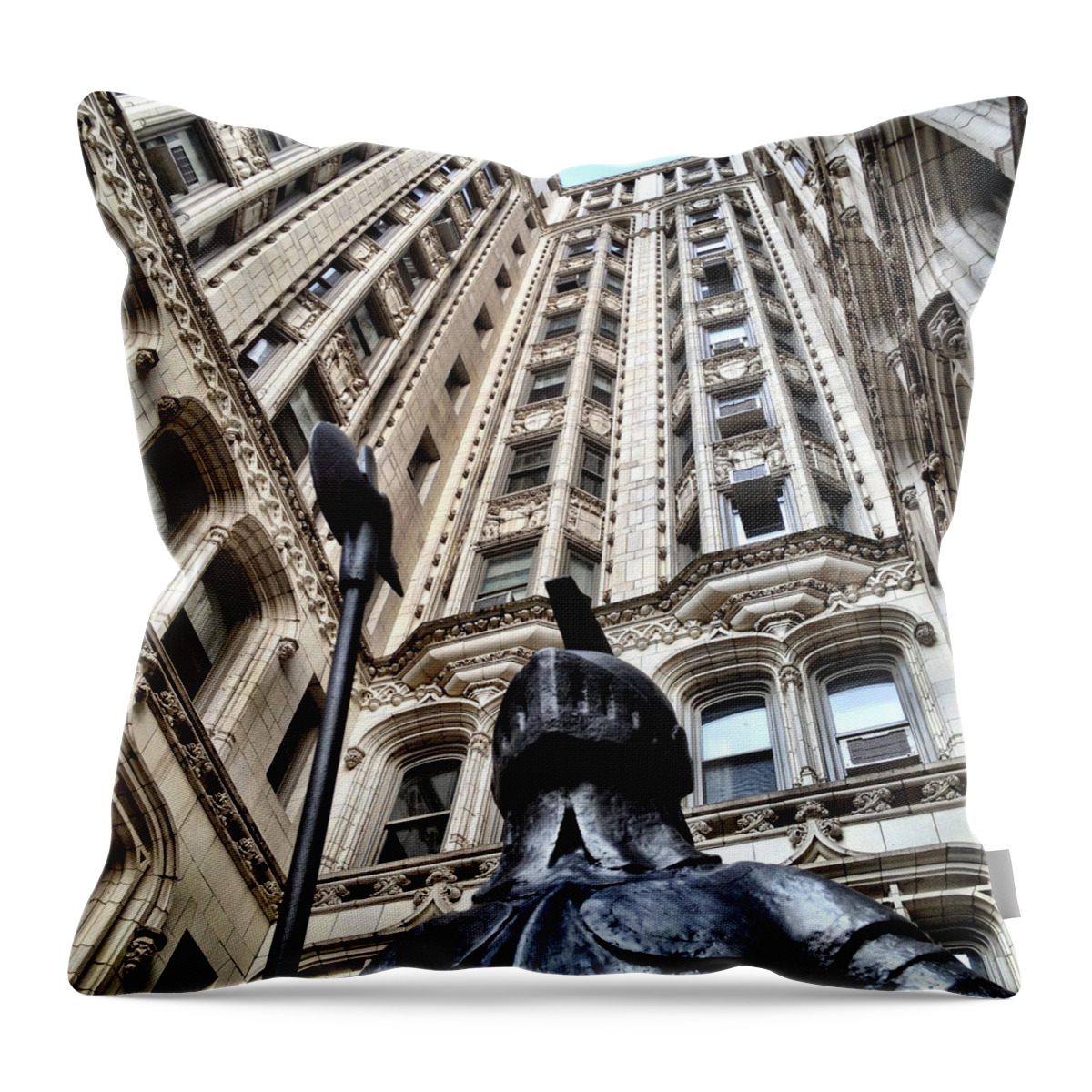 Gramercy Park Throw Pillow featuring the photograph Gothic Gramercy #2 by Natasha Marco