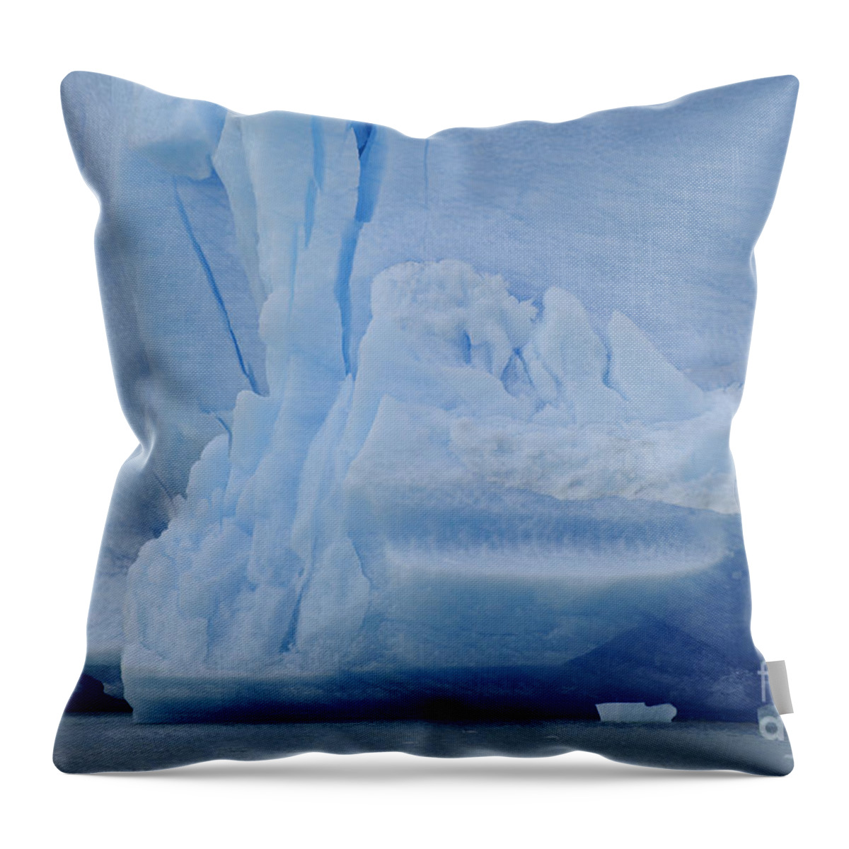 Chile Throw Pillow featuring the photograph Grey Glacier In Chilean National Park #1 by John Shaw