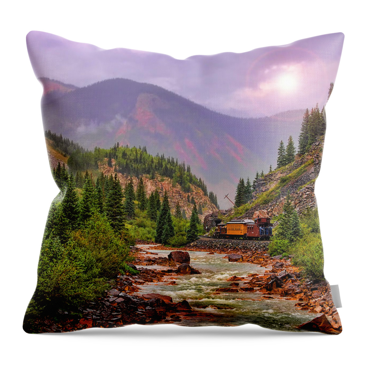 Durango Throw Pillow featuring the photograph Heading Home #1 by Ken Smith