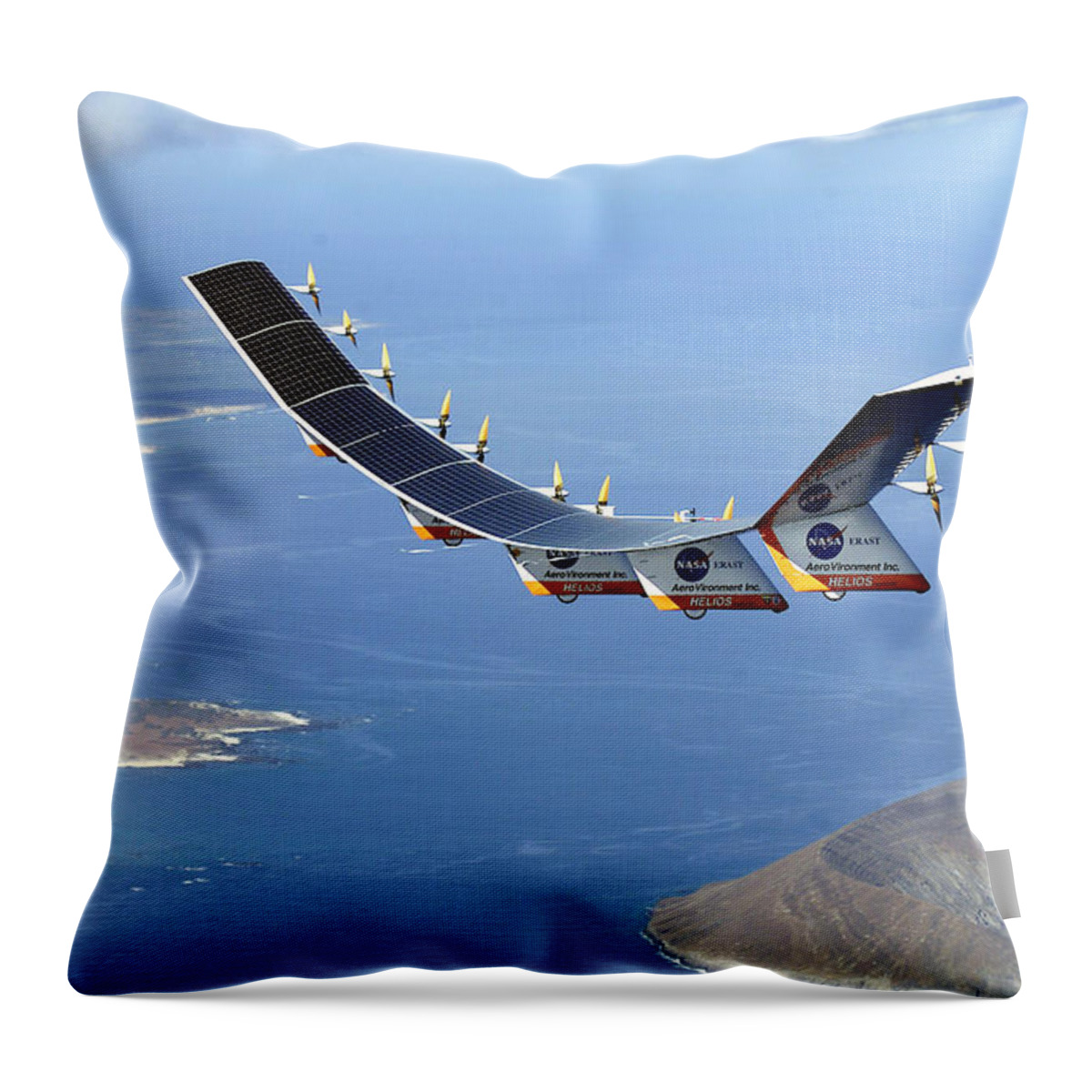 Science Throw Pillow featuring the photograph Helios Prototype, Solar-electric #1 by Science Source
