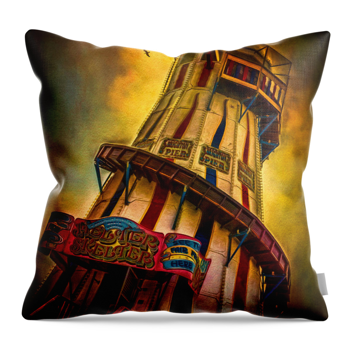 Helter Throw Pillow featuring the photograph Helter Skelter #1 by Chris Lord