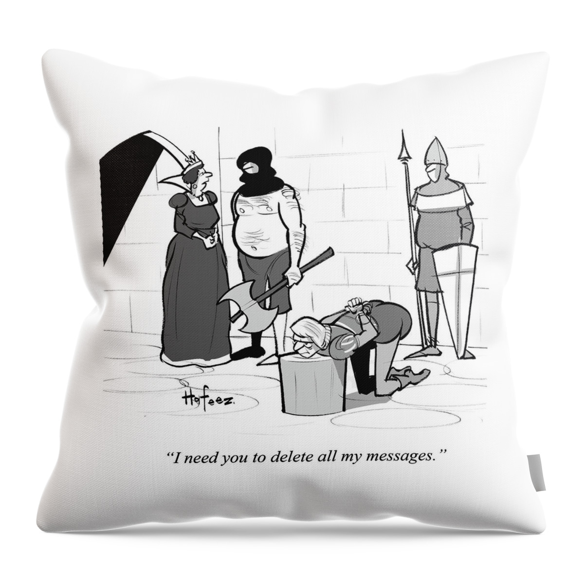 I Need You To Delete All My Messages #1 Throw Pillow