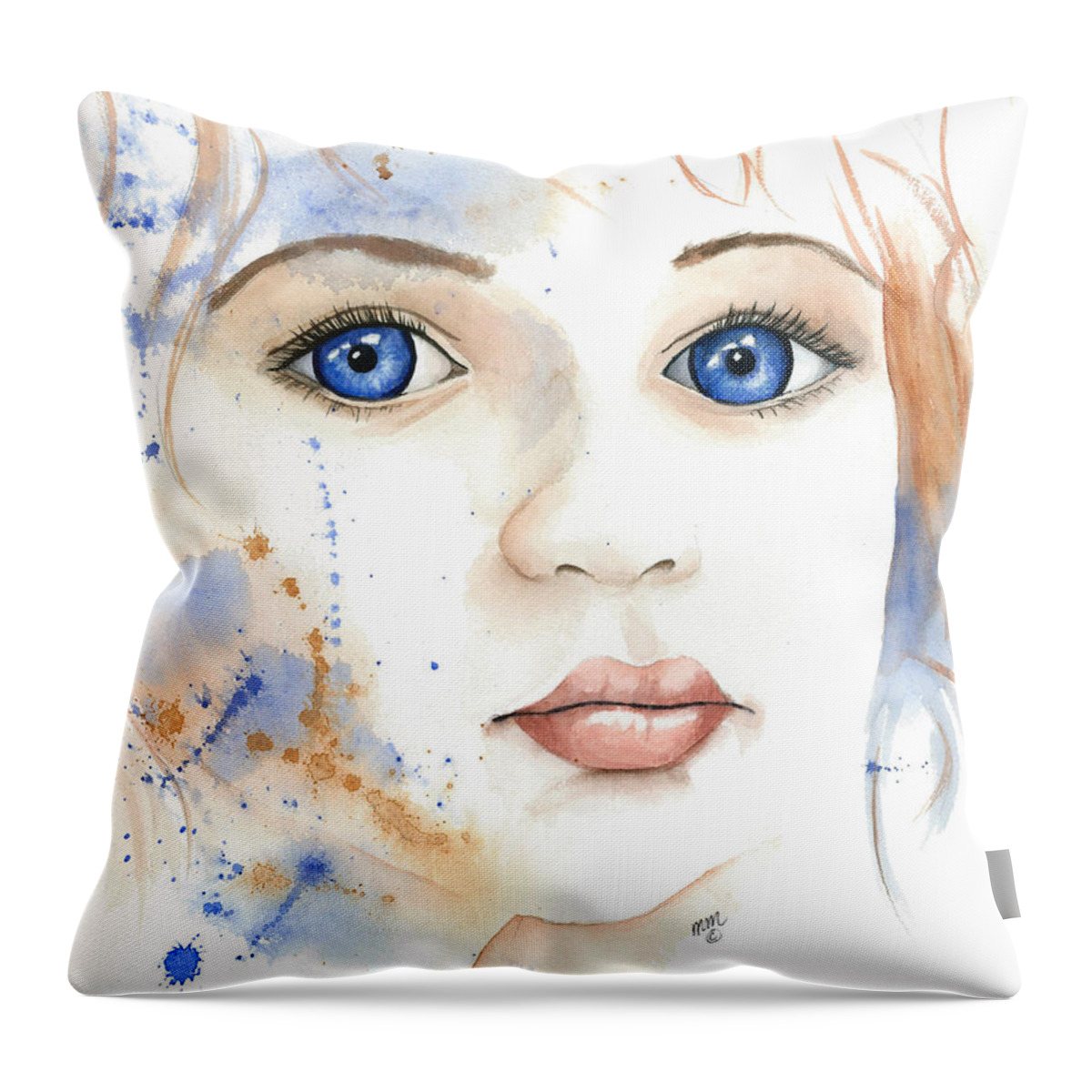 Child Throw Pillow featuring the painting Light of the Heart by Michal Madison